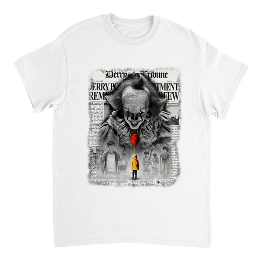 Halloween Pennywise Article T Shirt Canvas Prints in Accrington Number Plates Accrington IntelliPix