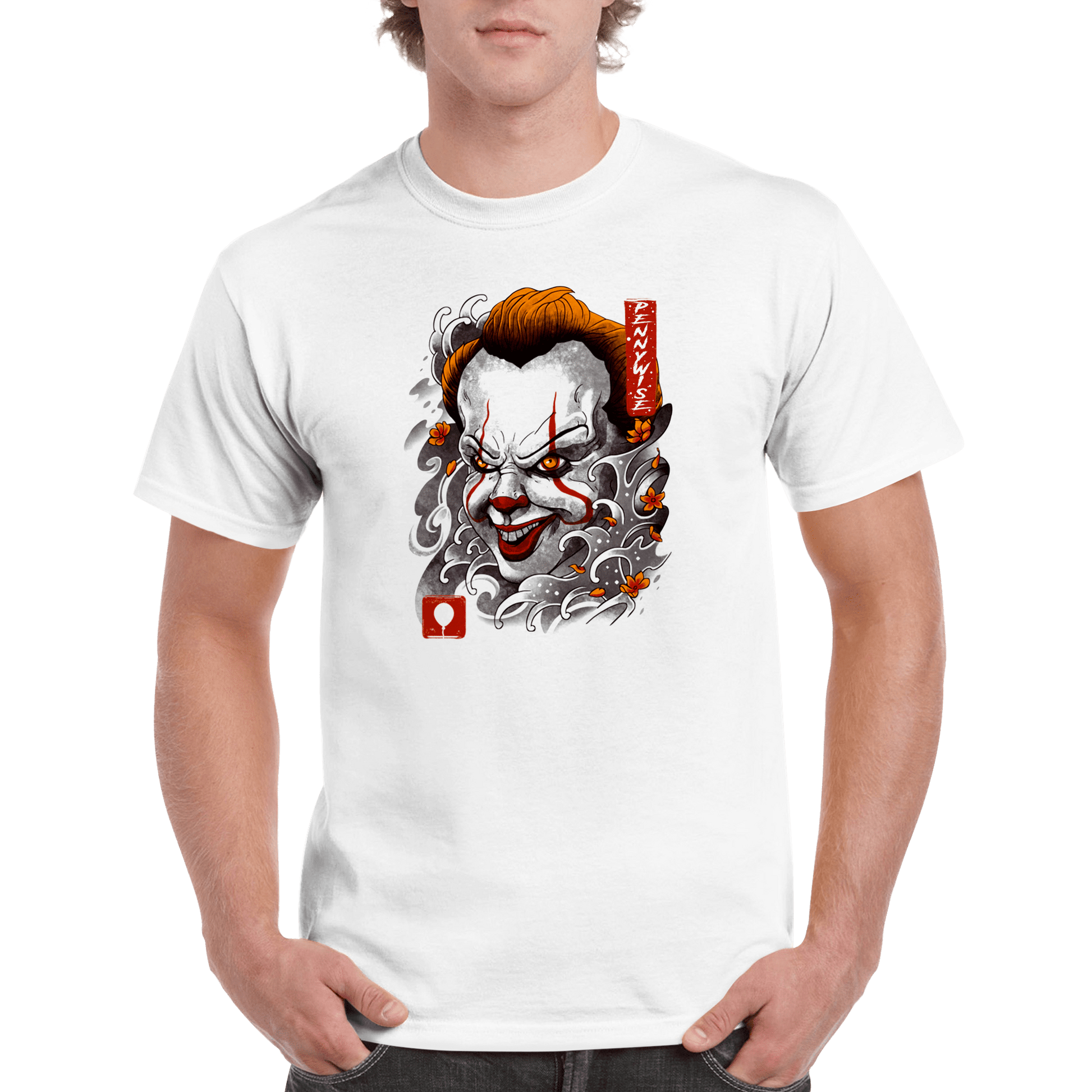 Halloween Pennywise T Shirt Canvas Prints in Accrington Number Plates Accrington IntelliPix