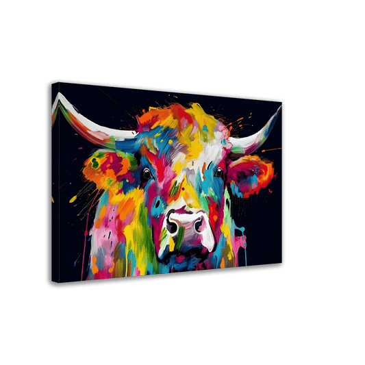 Highland Cow Canvas Canvas Prints in Accrington Number Plates Accrington IntelliPix