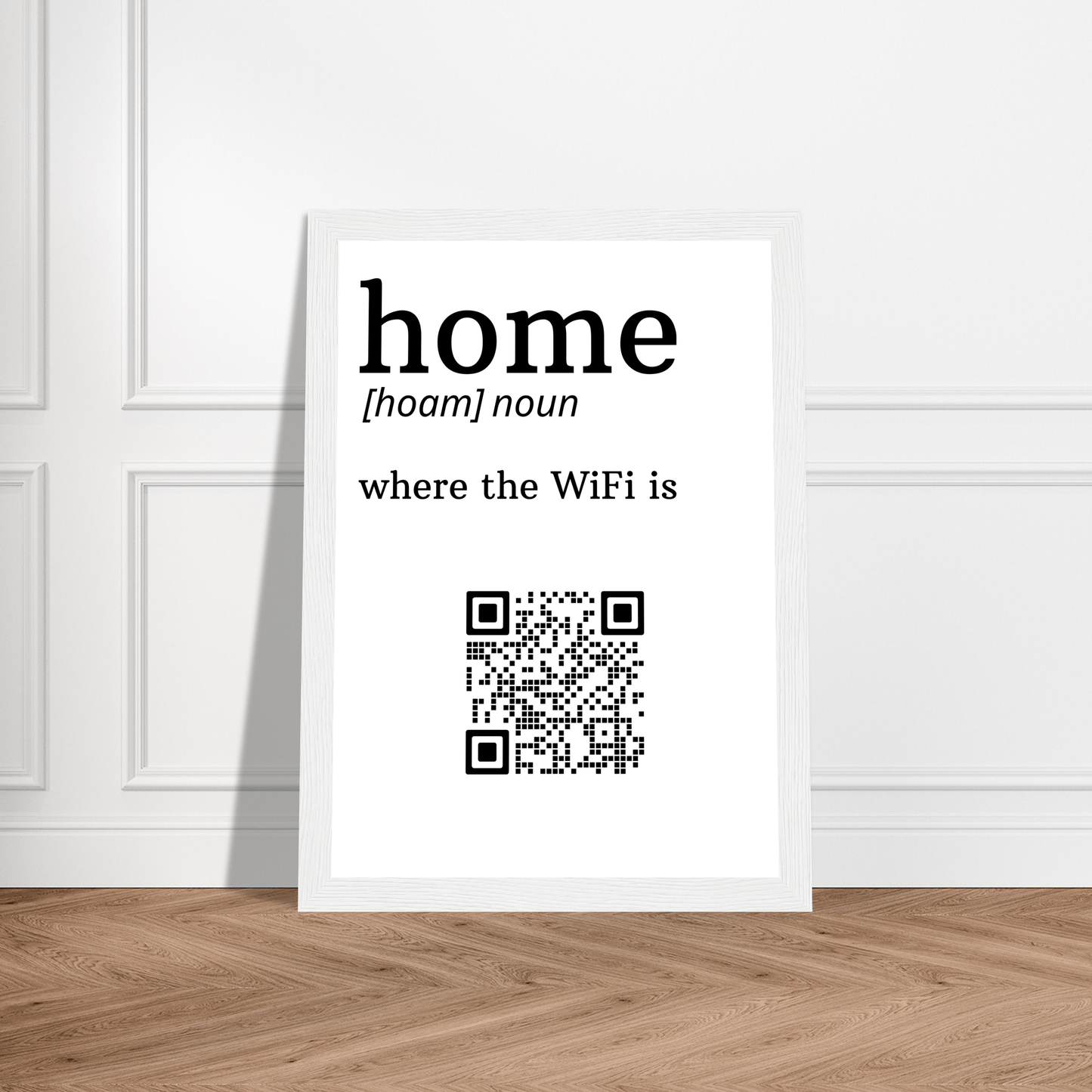 Home Wifi Wooden Framed Print Canvas Prints in Accrington Number Plates Accrington IntelliPix