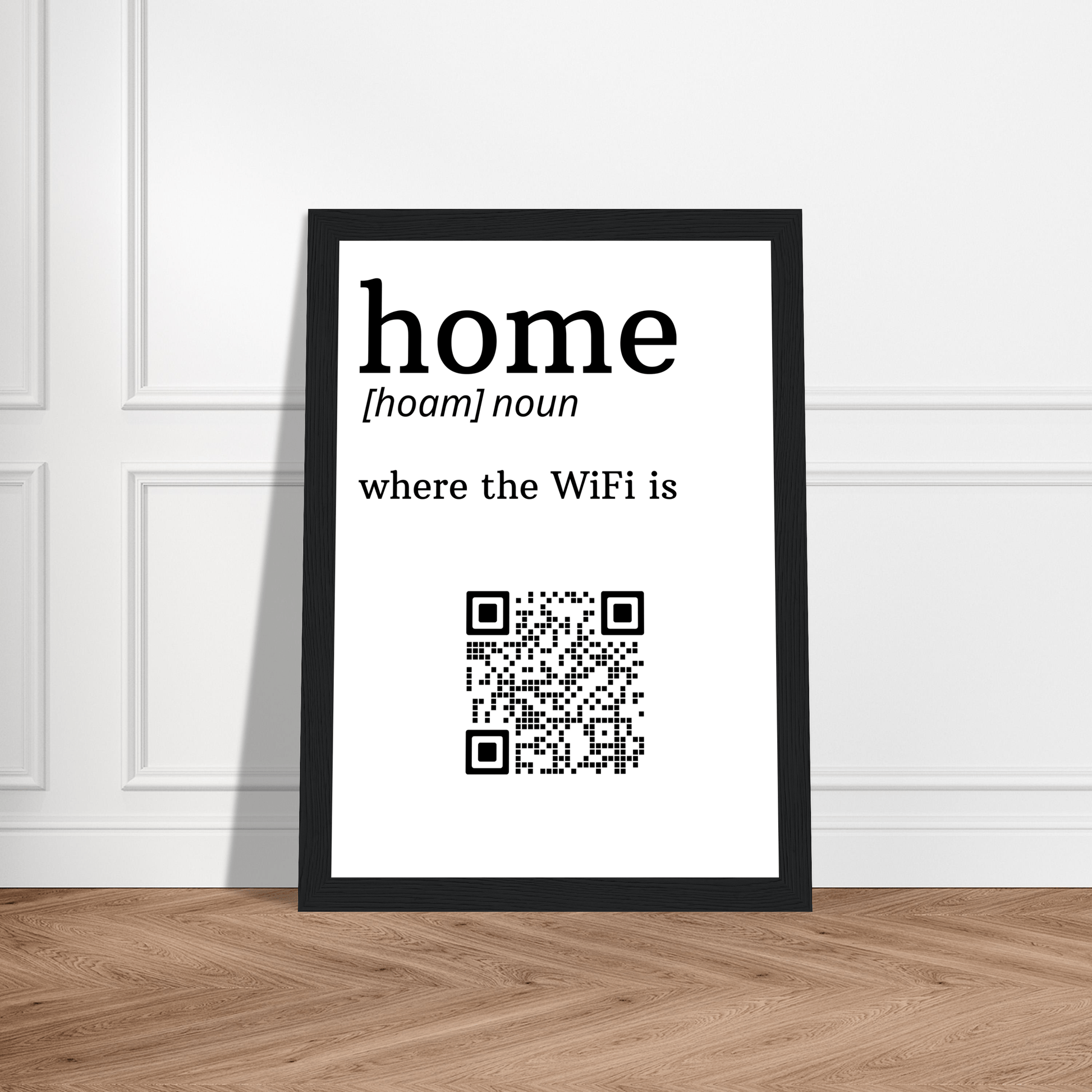 Home Wifi Wooden Framed Print Canvas Prints in Accrington Number Plates Accrington IntelliPix