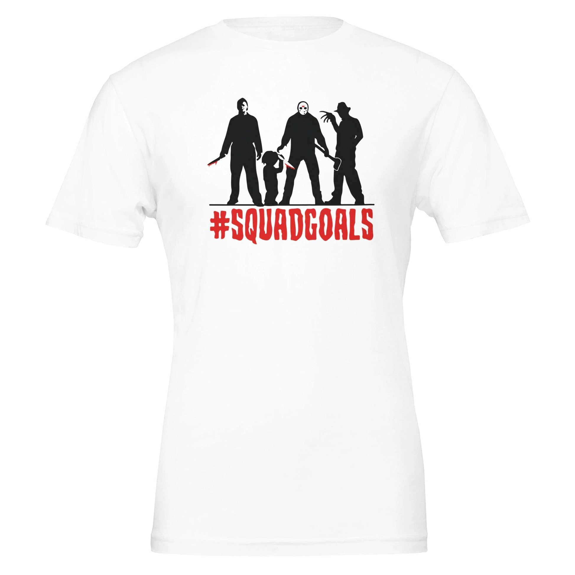 Horror Squad Goals T-Shirt Canvas Prints in Accrington Number Plates Accrington IntelliPix