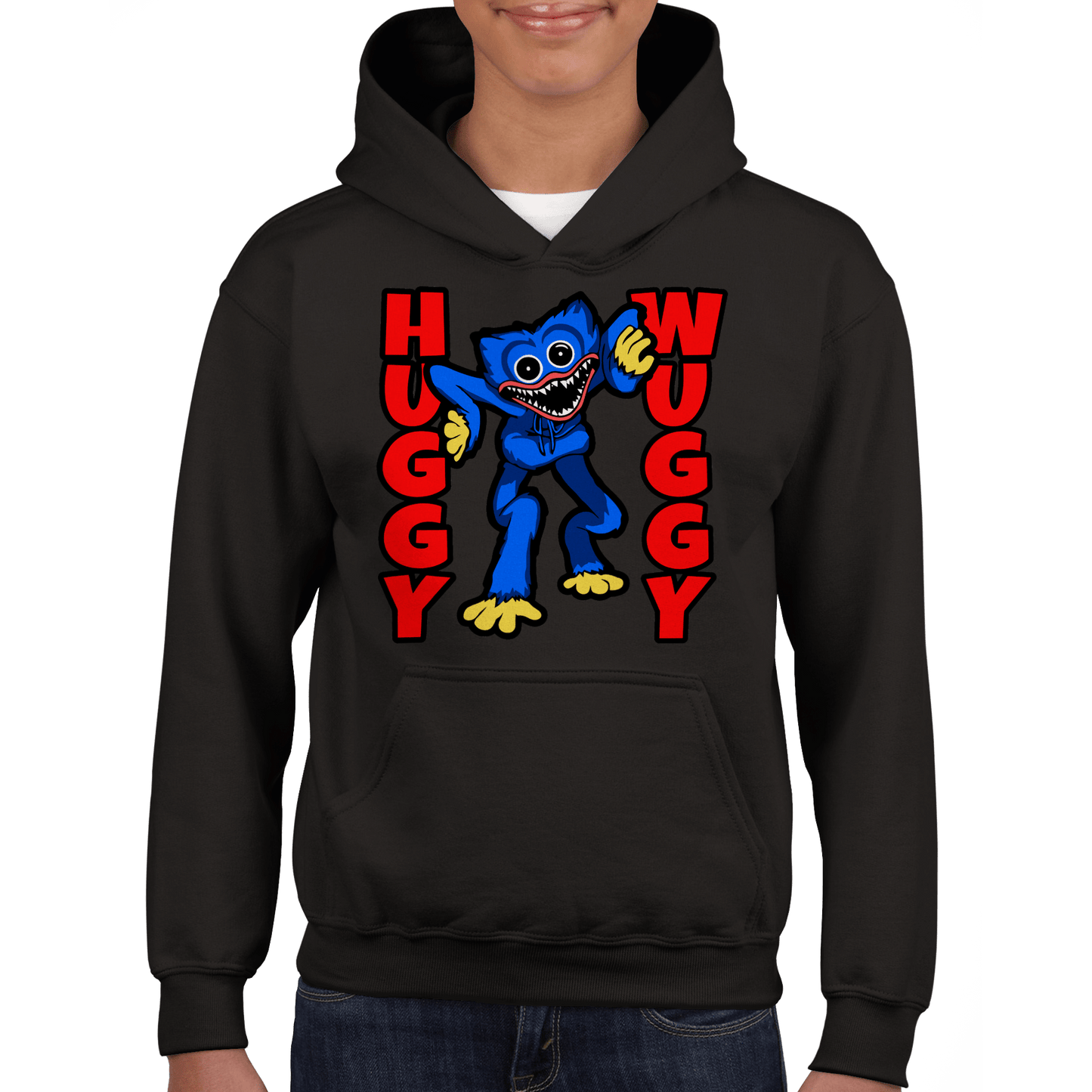 Huggy Wuggy Classic Kids Pullover Hoodie Canvas Prints in Accrington Number Plates Accrington IntelliPix