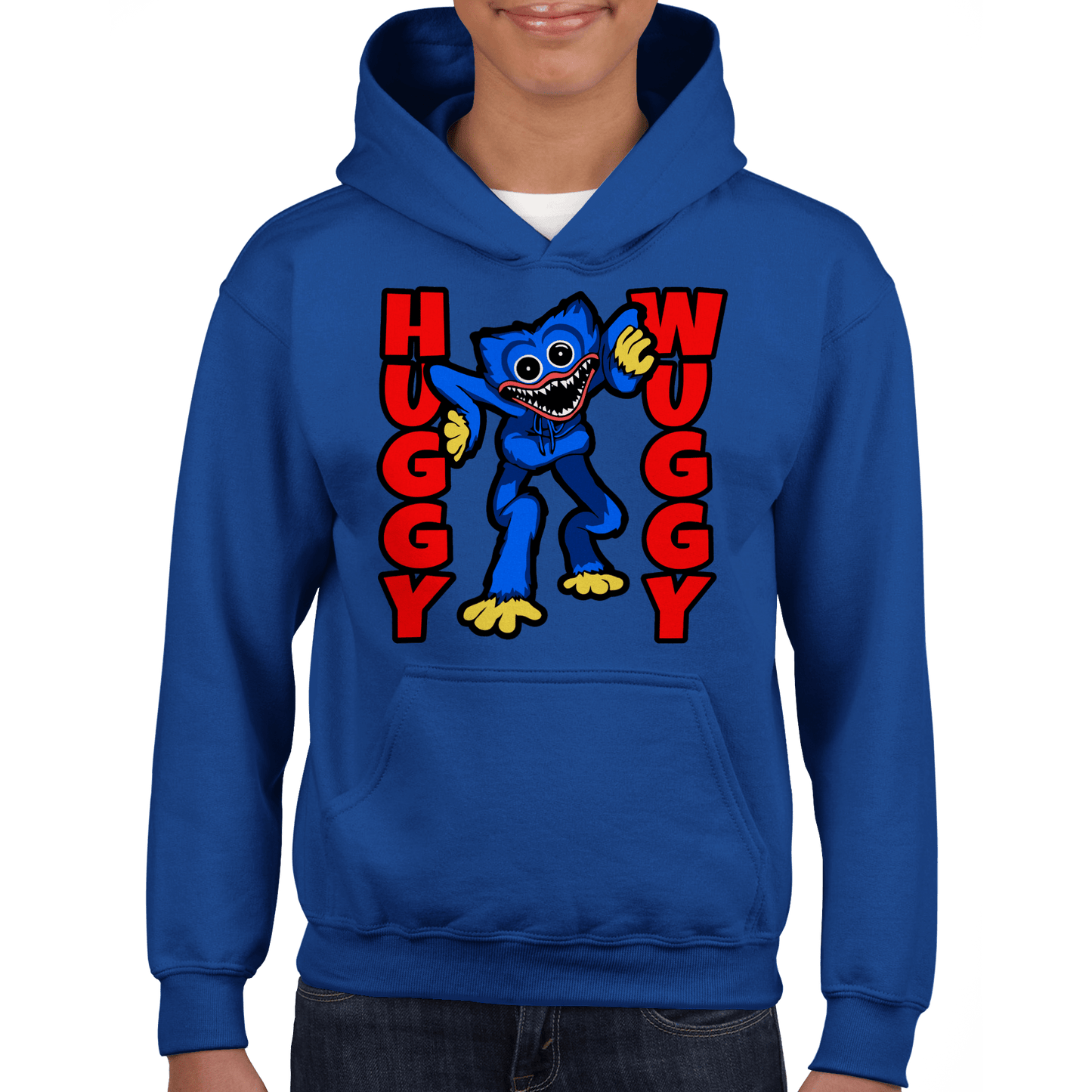 Huggy Wuggy Classic Kids Pullover Hoodie Canvas Prints in Accrington Number Plates Accrington IntelliPix