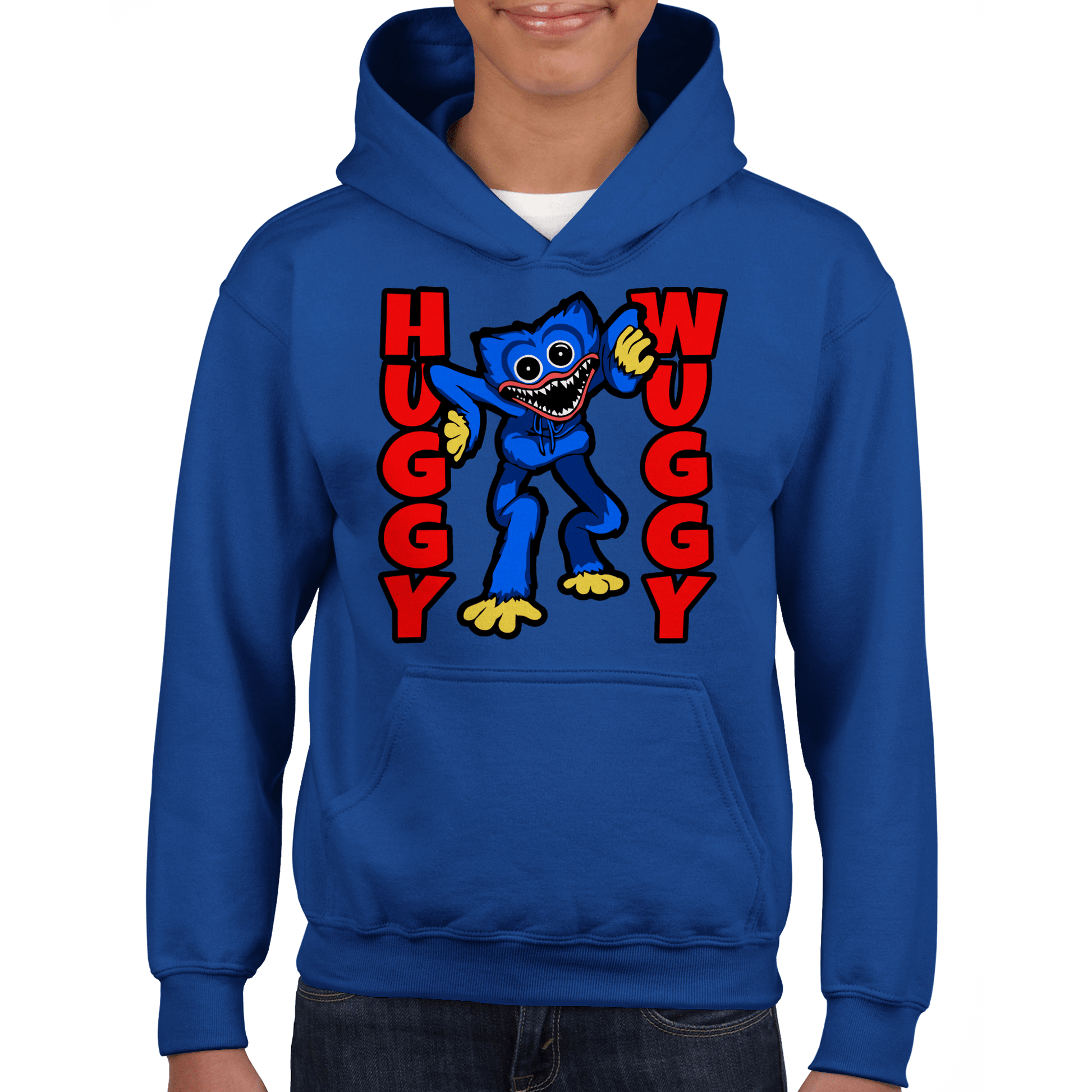 Huggy Wuggy Classic Kids Pullover Hoodie Canvas Prints in Accrington Number Plates Accrington IntelliPix