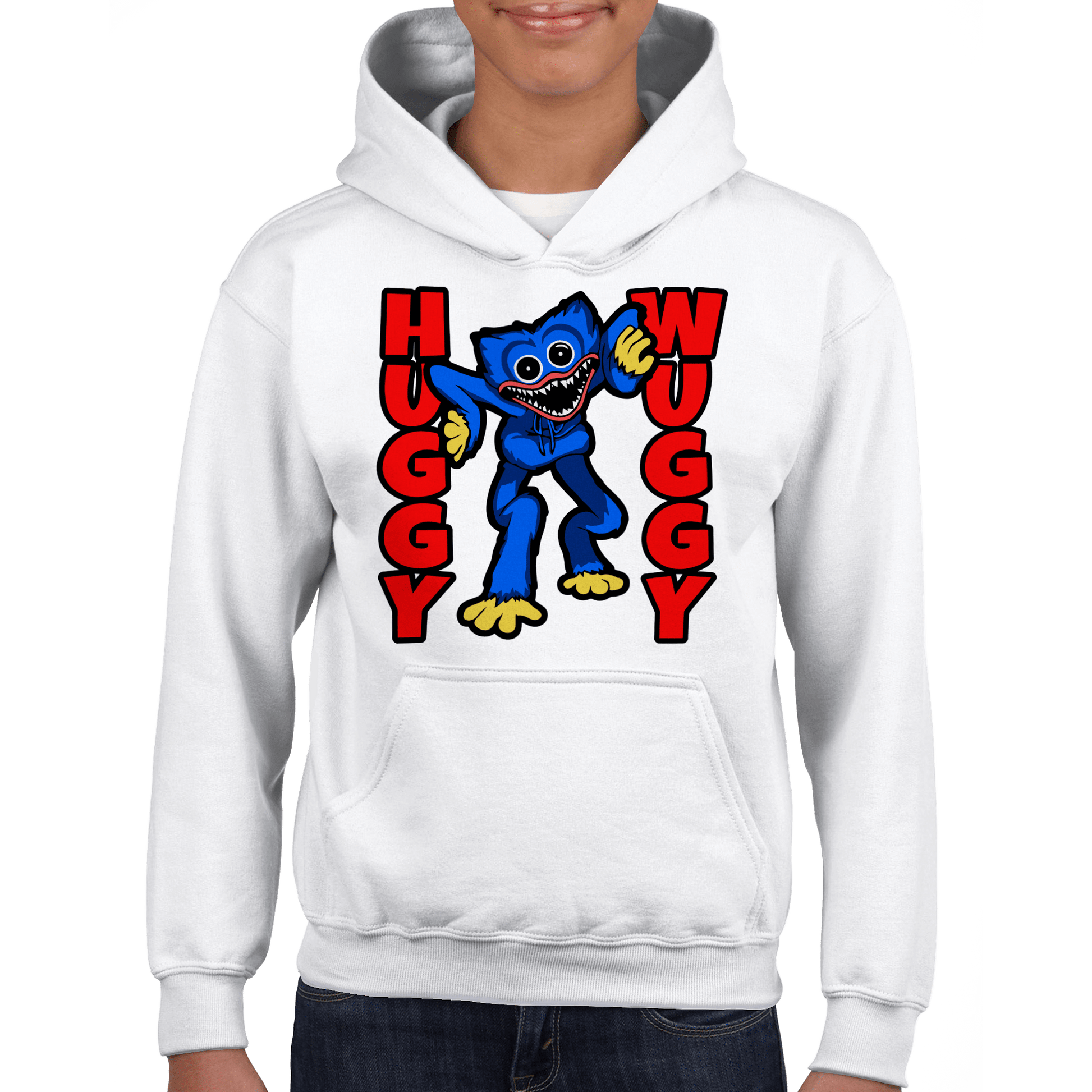 Huggy Wuggy Classic Kids Pullover Hoodie Canvas Prints in Accrington Number Plates Accrington IntelliPix