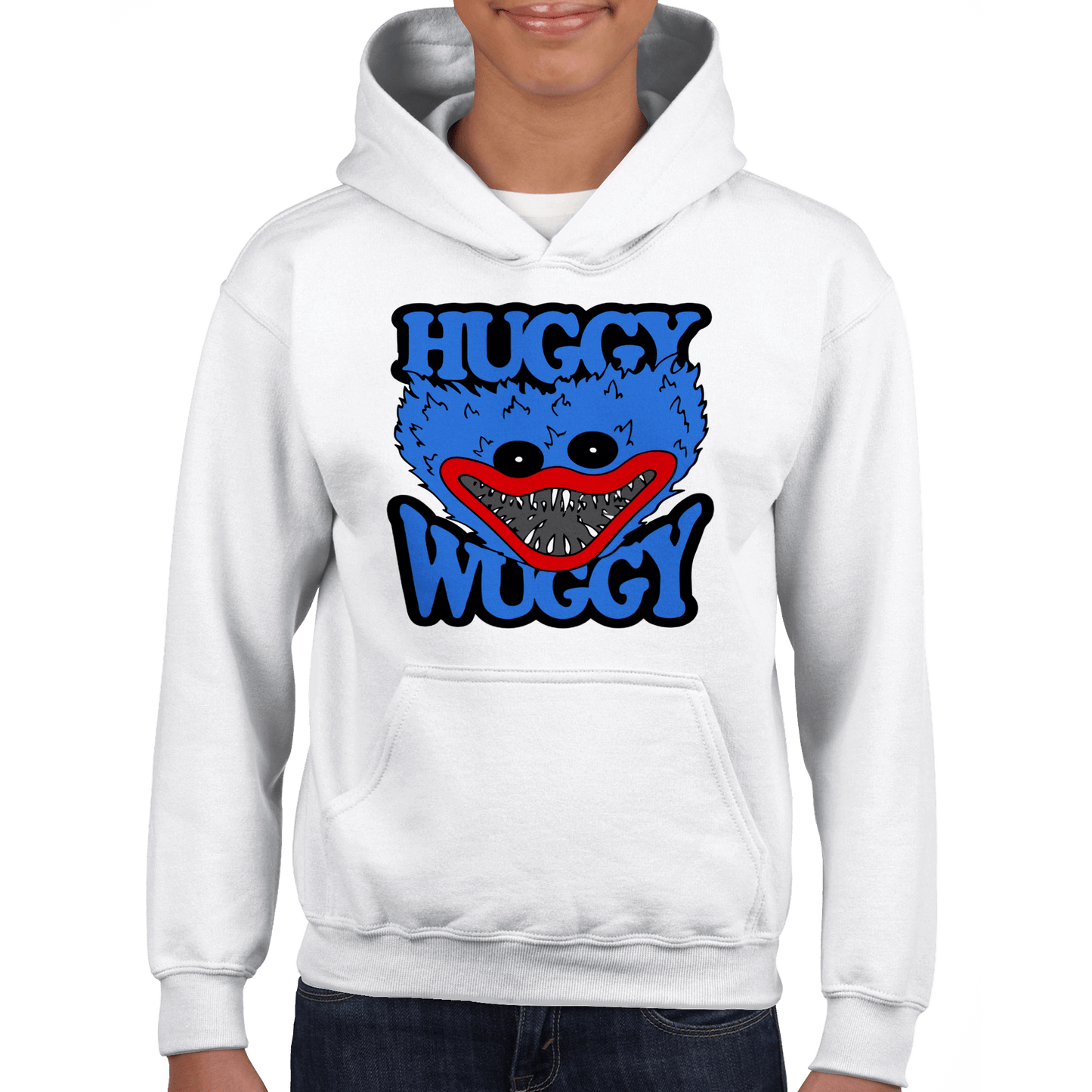 Huggy Wuggy Classic Kids Pullover Hoodie Canvas Prints in Accrington Number Plates Accrington IntelliPix