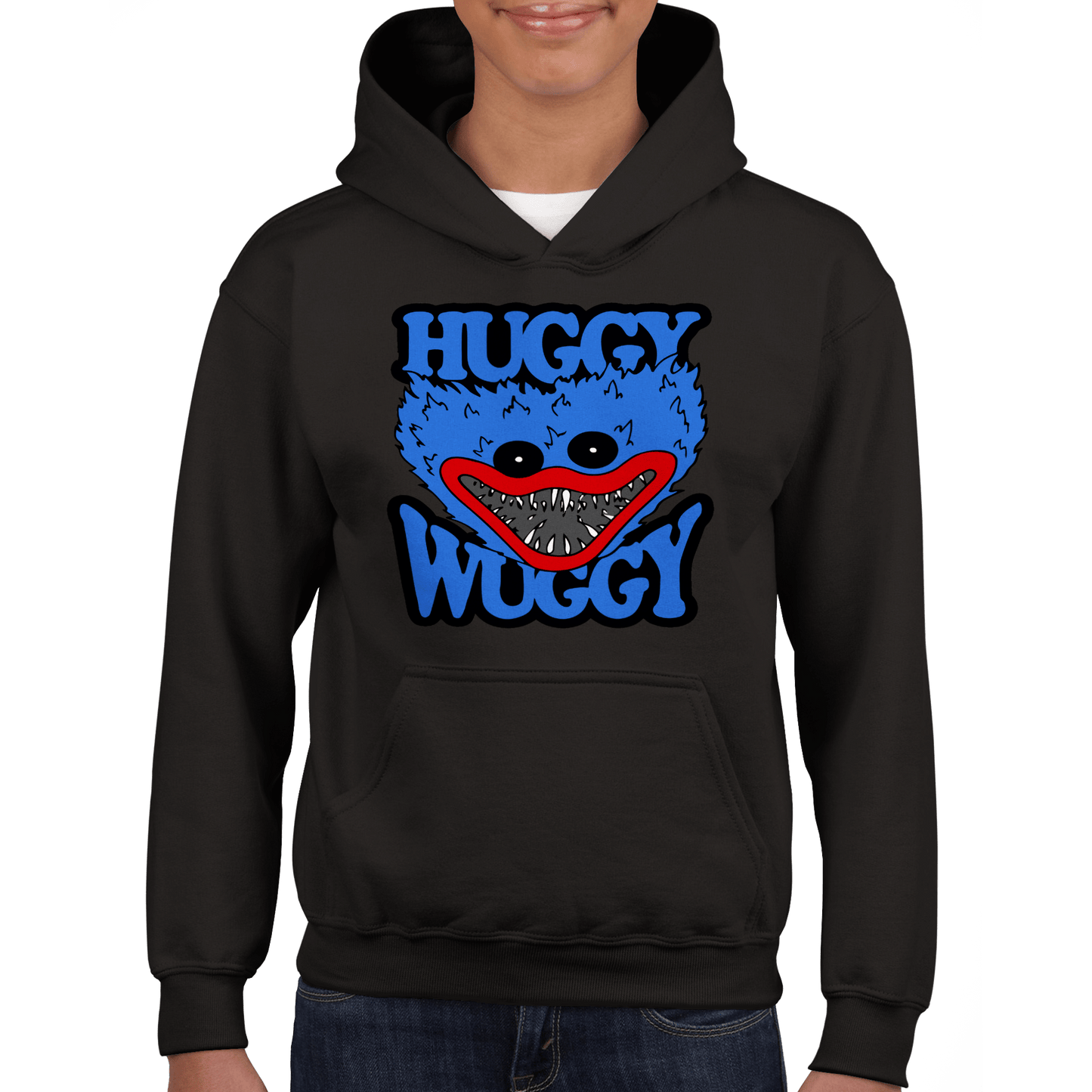 Huggy Wuggy Classic Kids Pullover Hoodie Canvas Prints in Accrington Number Plates Accrington IntelliPix