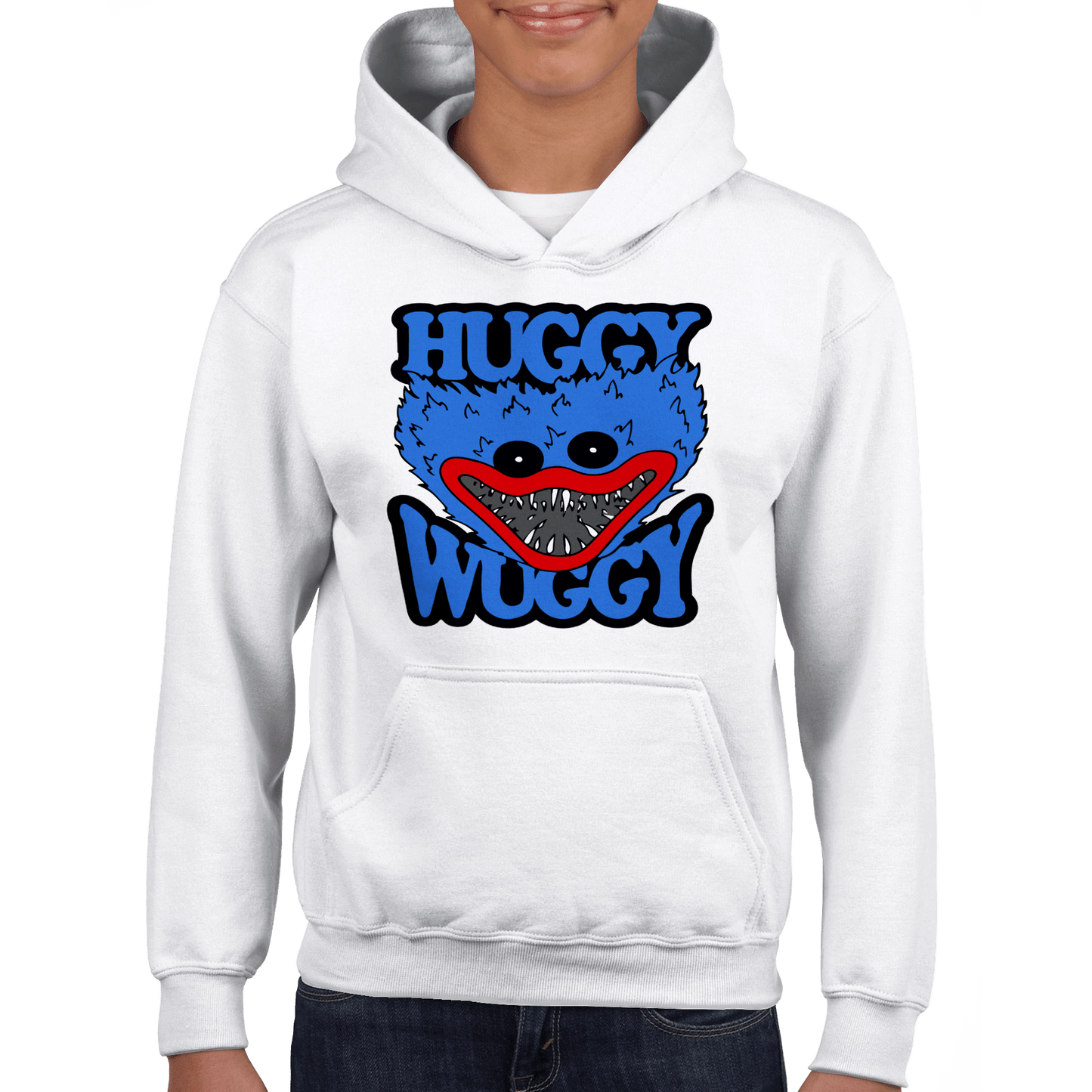 Huggy Wuggy Classic Kids Pullover Hoodie Canvas Prints in Accrington Number Plates Accrington IntelliPix