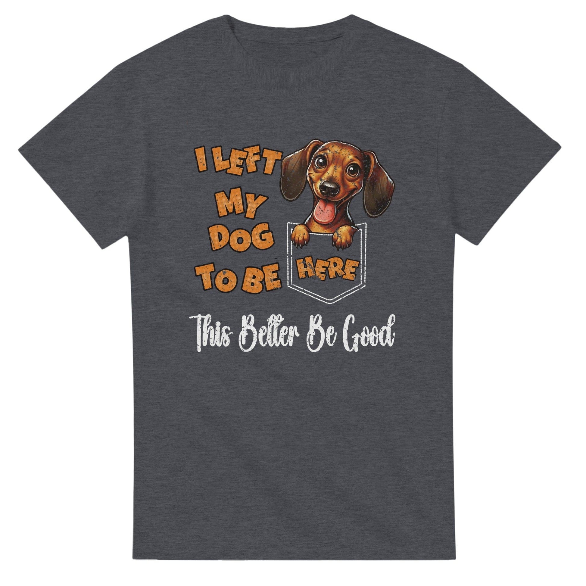 I Left My Dog To Be Here T-Shirt Canvas Prints in Accrington Number Plates Accrington IntelliPix