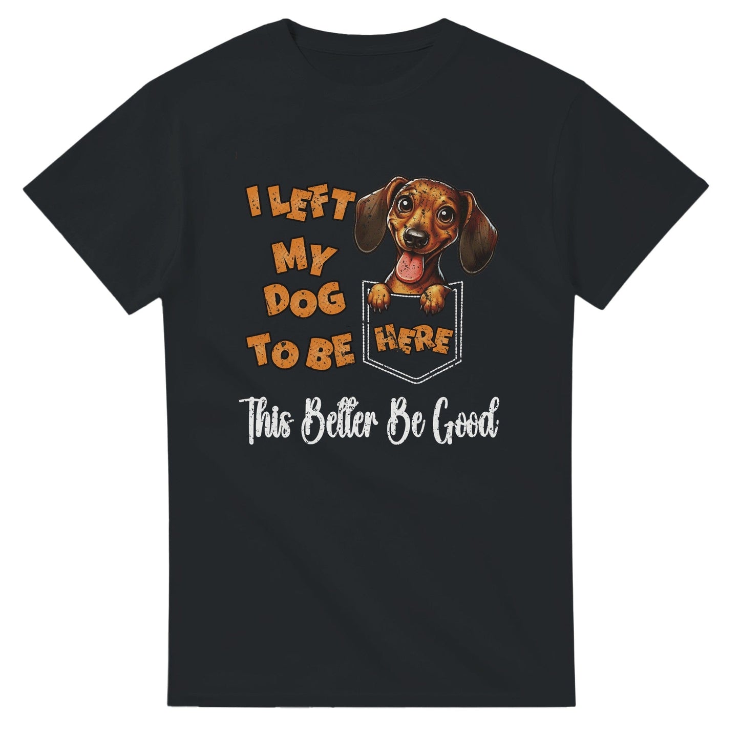 I Left My Dog To Be Here T-Shirt Canvas Prints in Accrington Number Plates Accrington IntelliPix