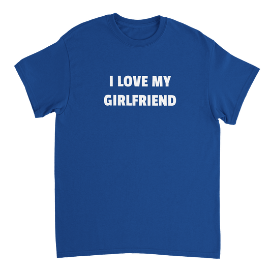 I Love My Girlfriend T-Shirt Canvas Prints in Accrington Number Plates Accrington IntelliPix