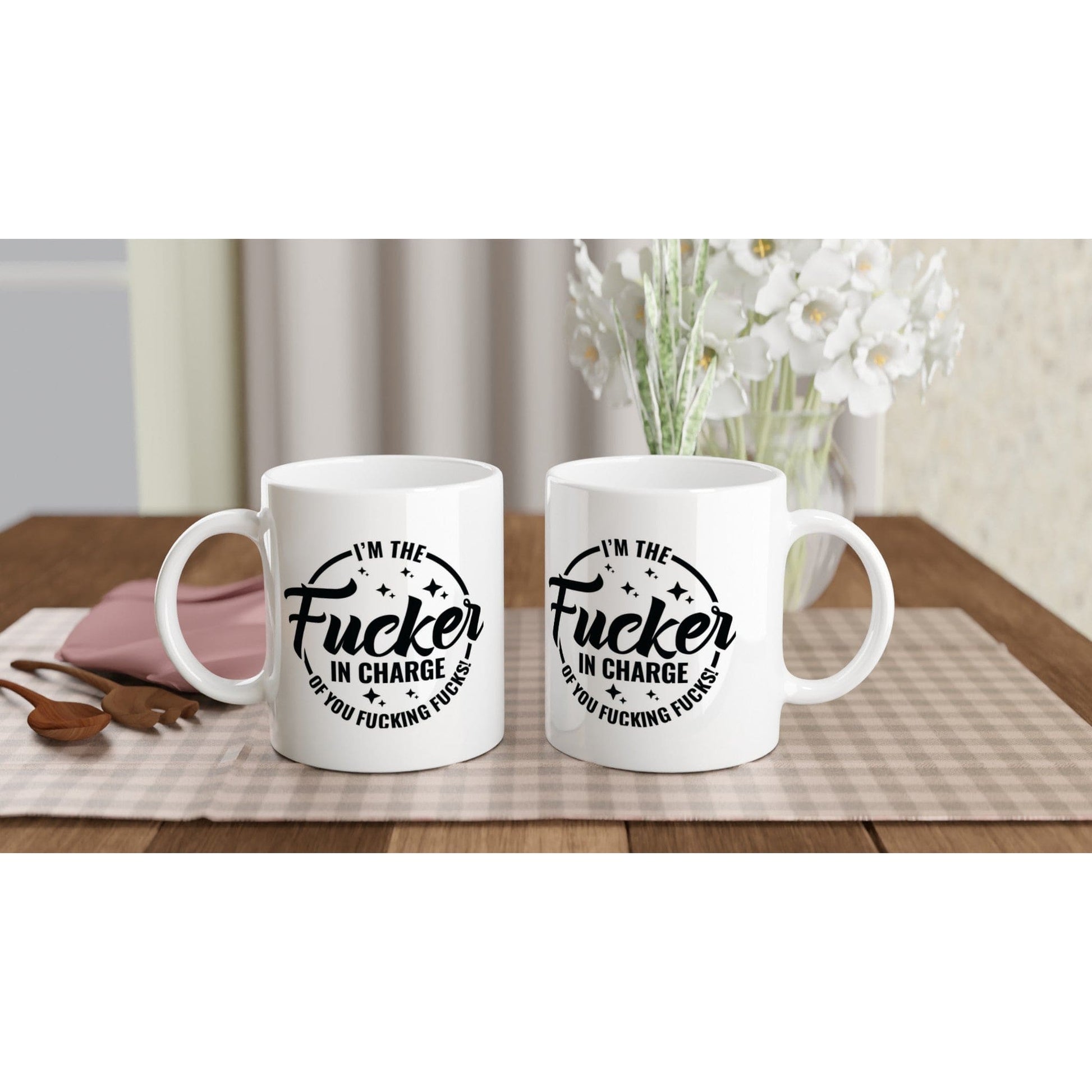 I'm the F*cker in Charge 11oz Mug Canvas Prints in Accrington Number Plates Accrington IntelliPix