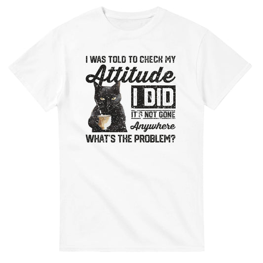 I Was Told To Check My Attitude T-Shirt Canvas Prints in Accrington Number Plates Accrington IntelliPix
