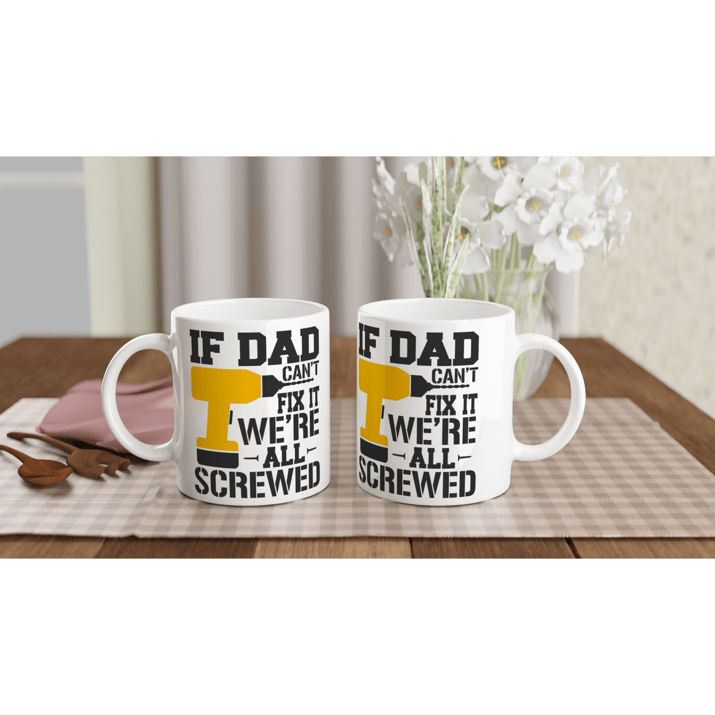 If Dad Can't Fix It 11oz Mug Canvas Prints in Accrington Number Plates Accrington IntelliPix