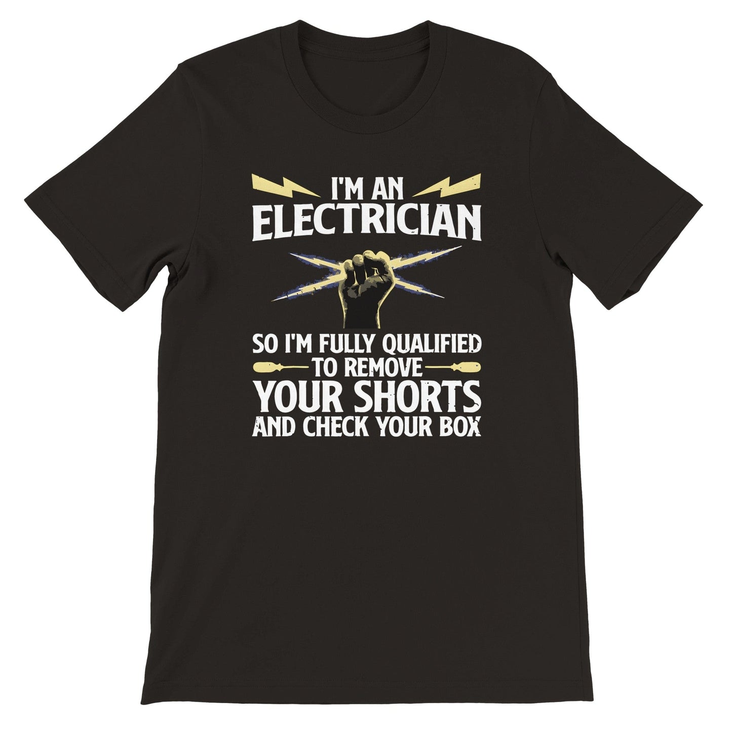 Im An Electrician T-Shirt Canvas Prints in Accrington Number Plates Accrington IntelliPix