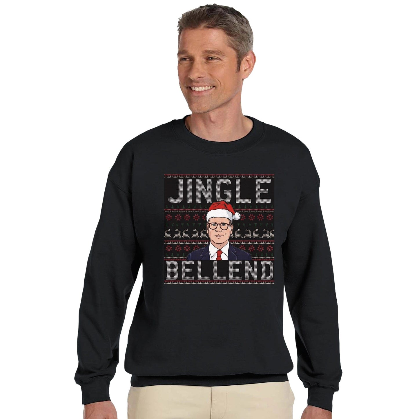 Jingle Bellend Christmas Sweatshirt Canvas Prints in Accrington Number Plates Accrington IntelliPix