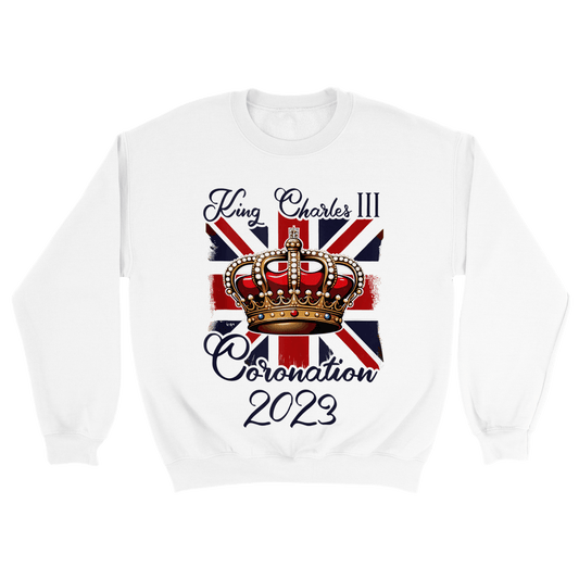 King Charles Coronation Classic Unisex Crewneck Sweatshirt Canvas Prints in Accrington Number Plates Accrington IntelliPix