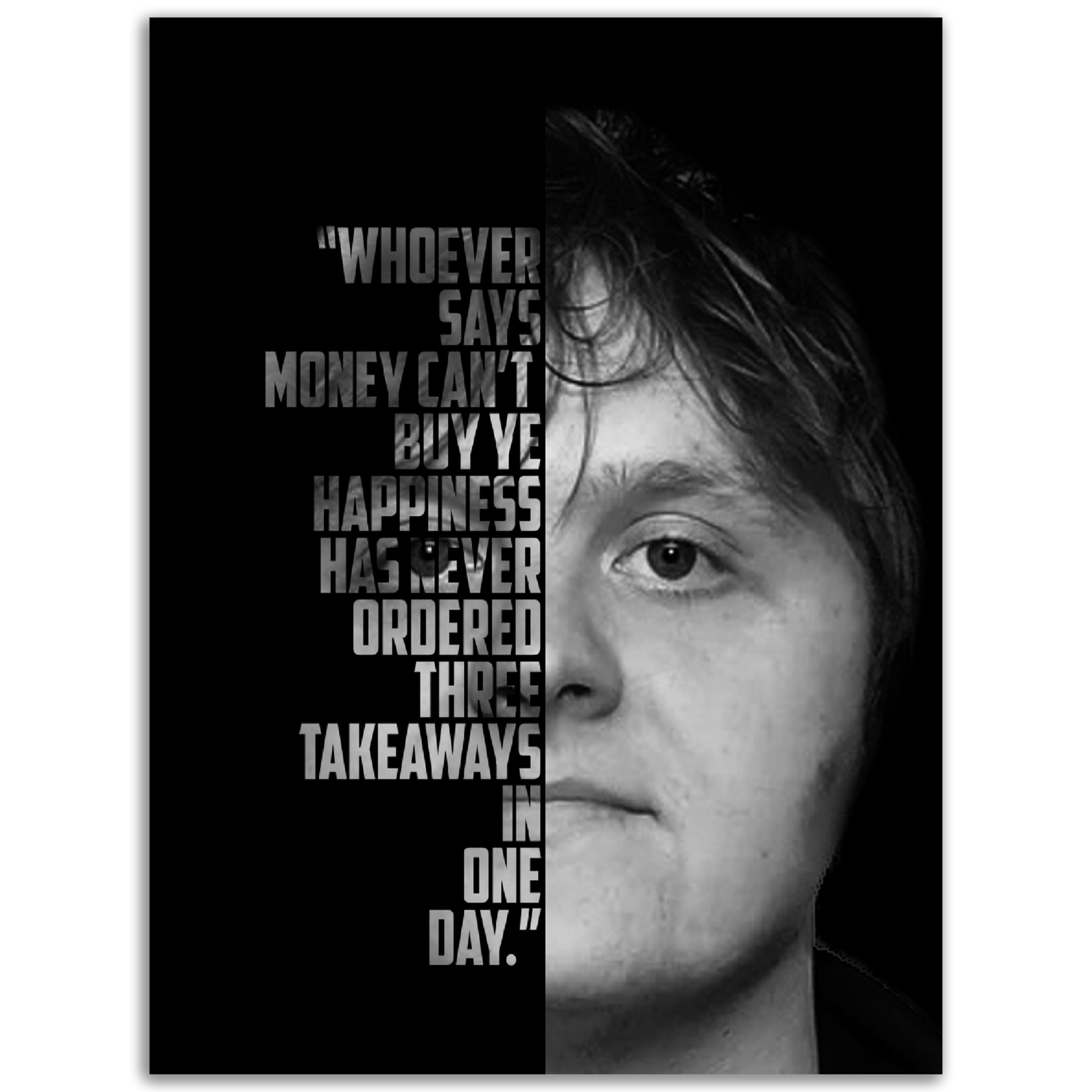 Lewis Capaldi Classic Matte Paper Poster Canvas Prints in Accrington Number Plates Accrington IntelliPix