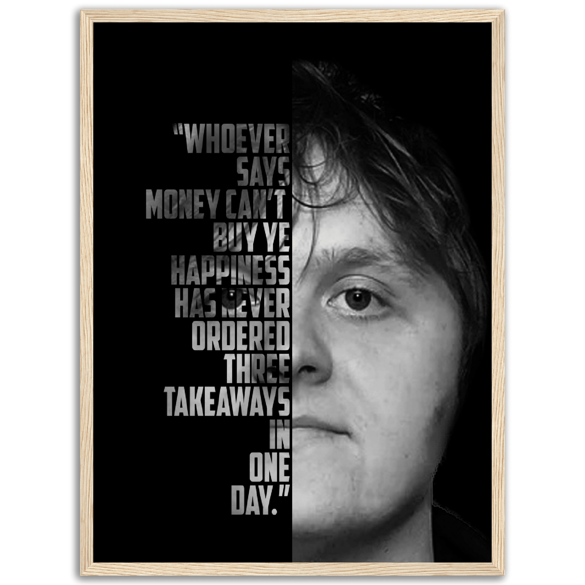 Lewis Capaldi Wooden Framed Print Canvas Prints in Accrington Number Plates Accrington IntelliPix