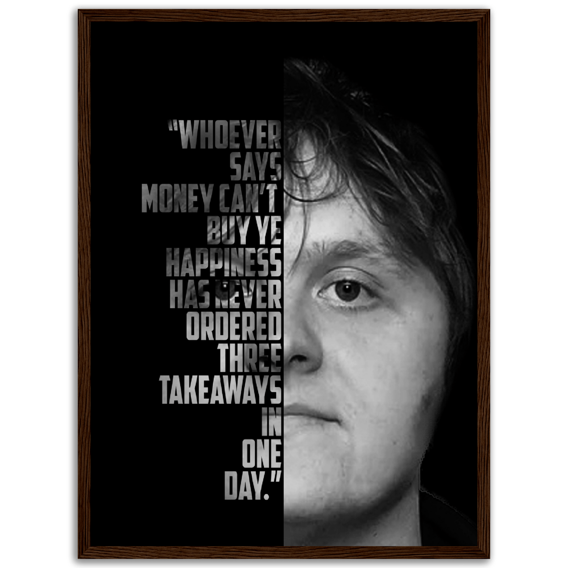 Lewis Capaldi Wooden Framed Print Canvas Prints in Accrington Number Plates Accrington IntelliPix