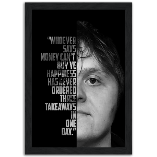 Lewis Capaldi Wooden Framed Print Canvas Prints in Accrington Number Plates Accrington IntelliPix