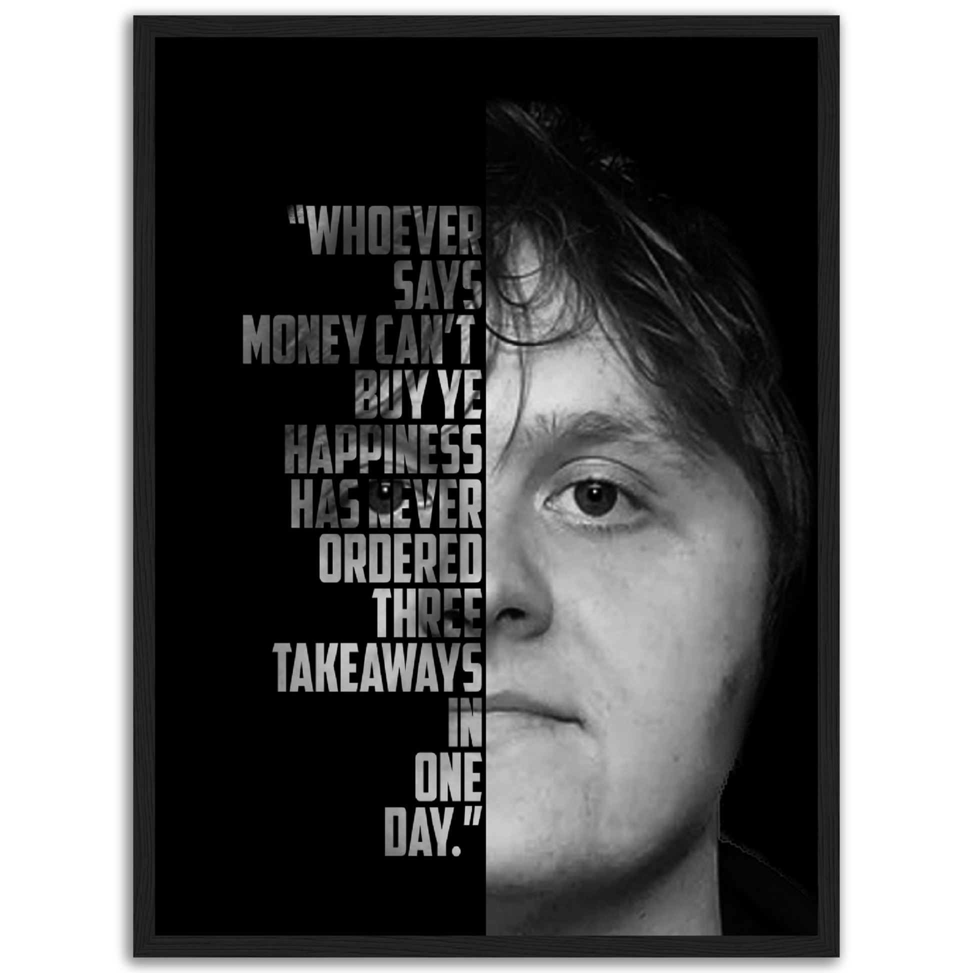 Lewis Capaldi Wooden Framed Print Canvas Prints in Accrington Number Plates Accrington IntelliPix