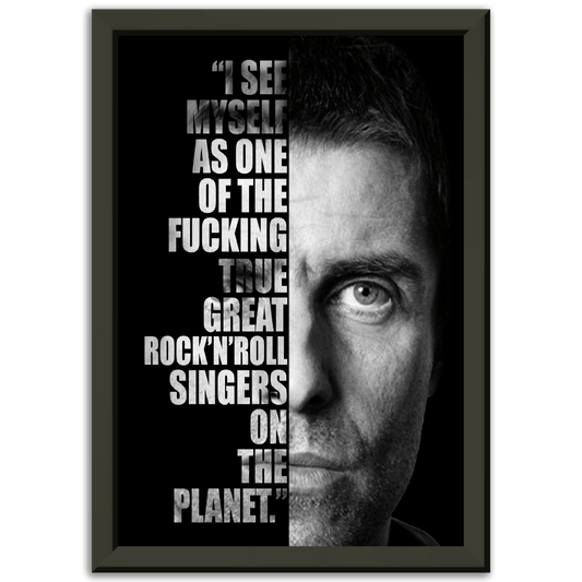 Liam Gallagher Metal Framed Print Canvas Prints in Accrington Number Plates Accrington IntelliPix