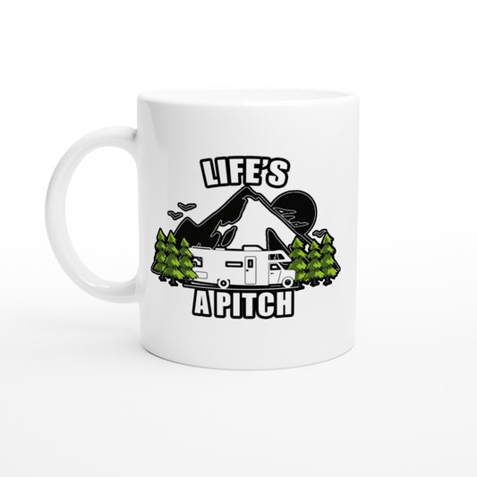 Life's A Pitch 11oz Mug Canvas Prints in Accrington Number Plates Accrington IntelliPix