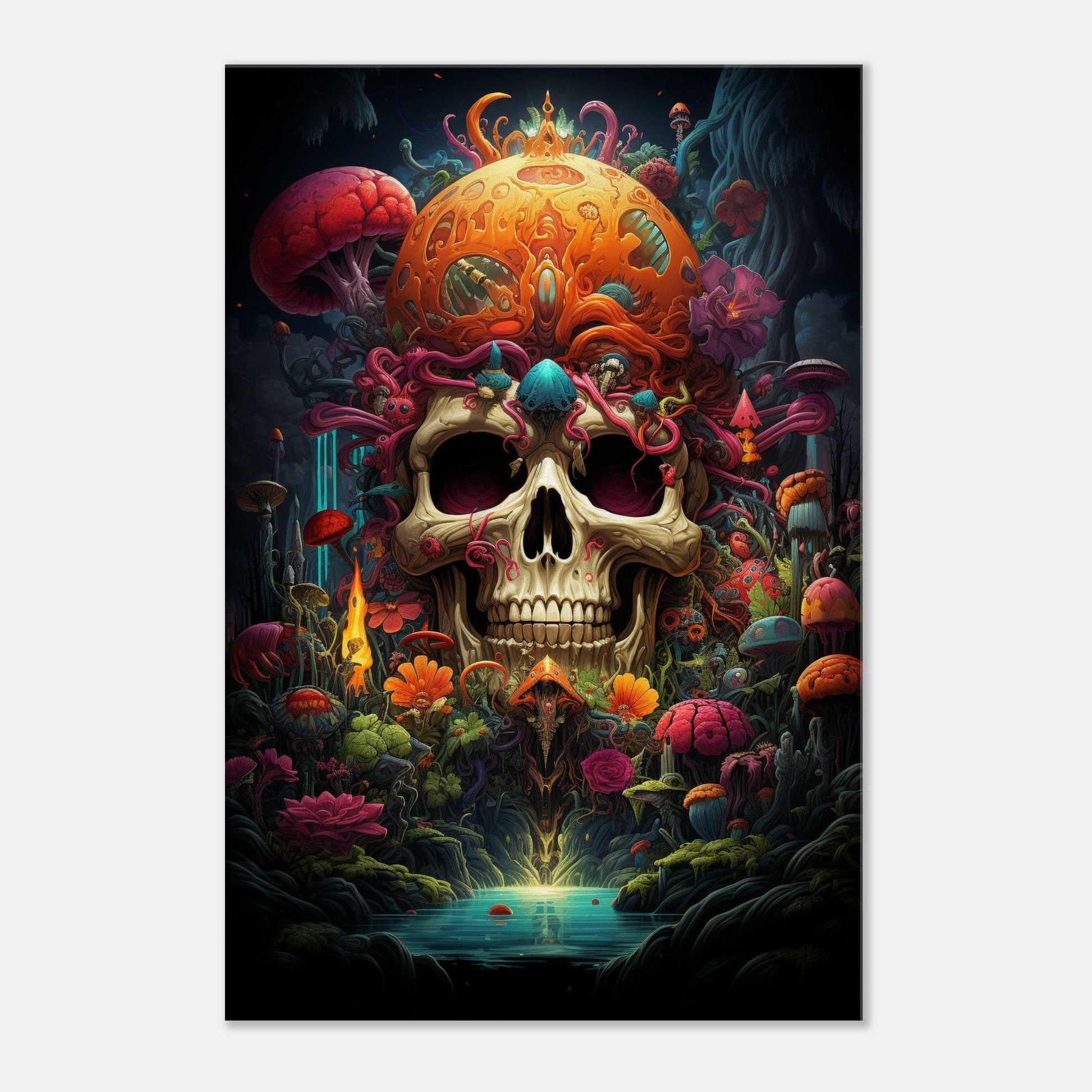 Majestic Trippy Skull Canvas Canvas Prints in Accrington Number Plates Accrington IntelliPix