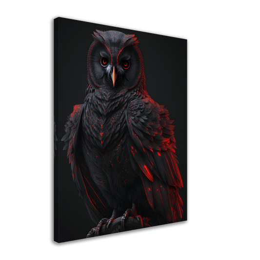 Midnight Ruby Owl Canvas Canvas Prints in Accrington Number Plates Accrington IntelliPix