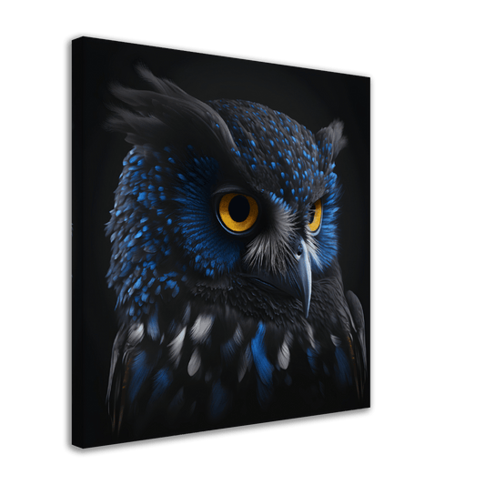 Midnight Sapphire Owl Canvas Canvas Prints in Accrington Number Plates Accrington IntelliPix