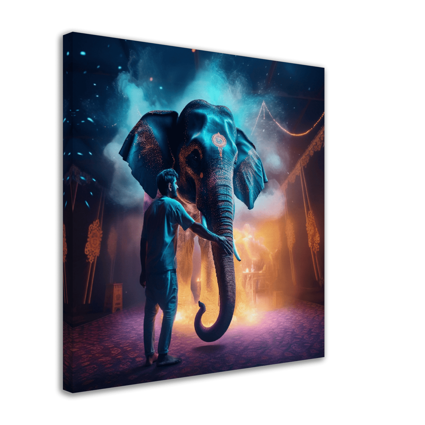 Mystical Indian Elephant Canvas Canvas Prints in Accrington Number Plates Accrington IntelliPix