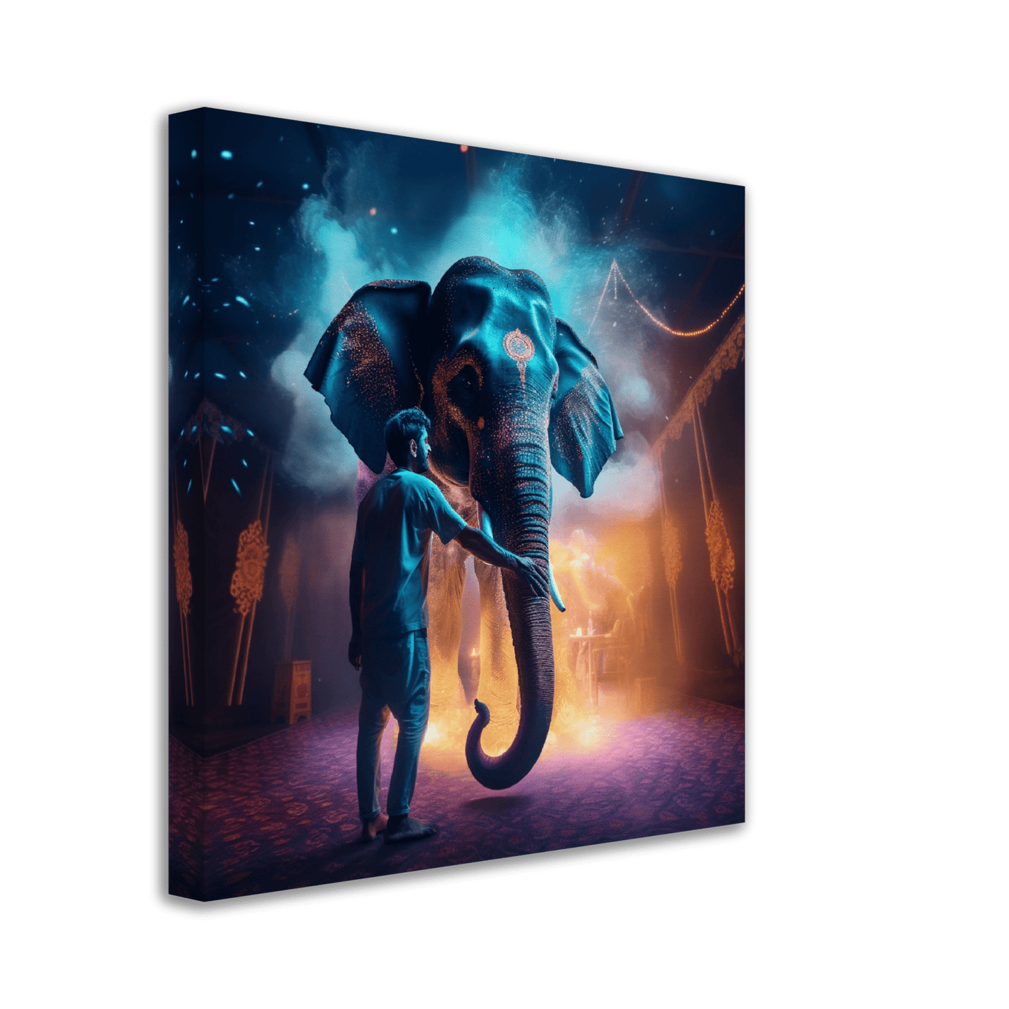 Mystical Indian Elephant Canvas Canvas Prints in Accrington Number Plates Accrington IntelliPix