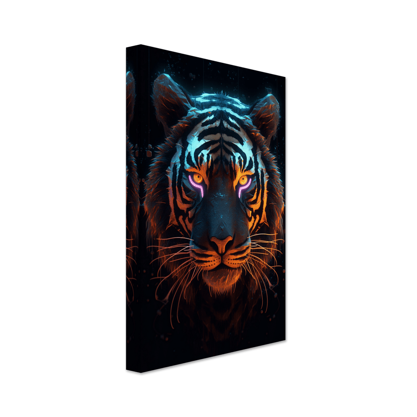 Neon Lion Canvas Canvas Prints in Accrington Number Plates Accrington IntelliPix