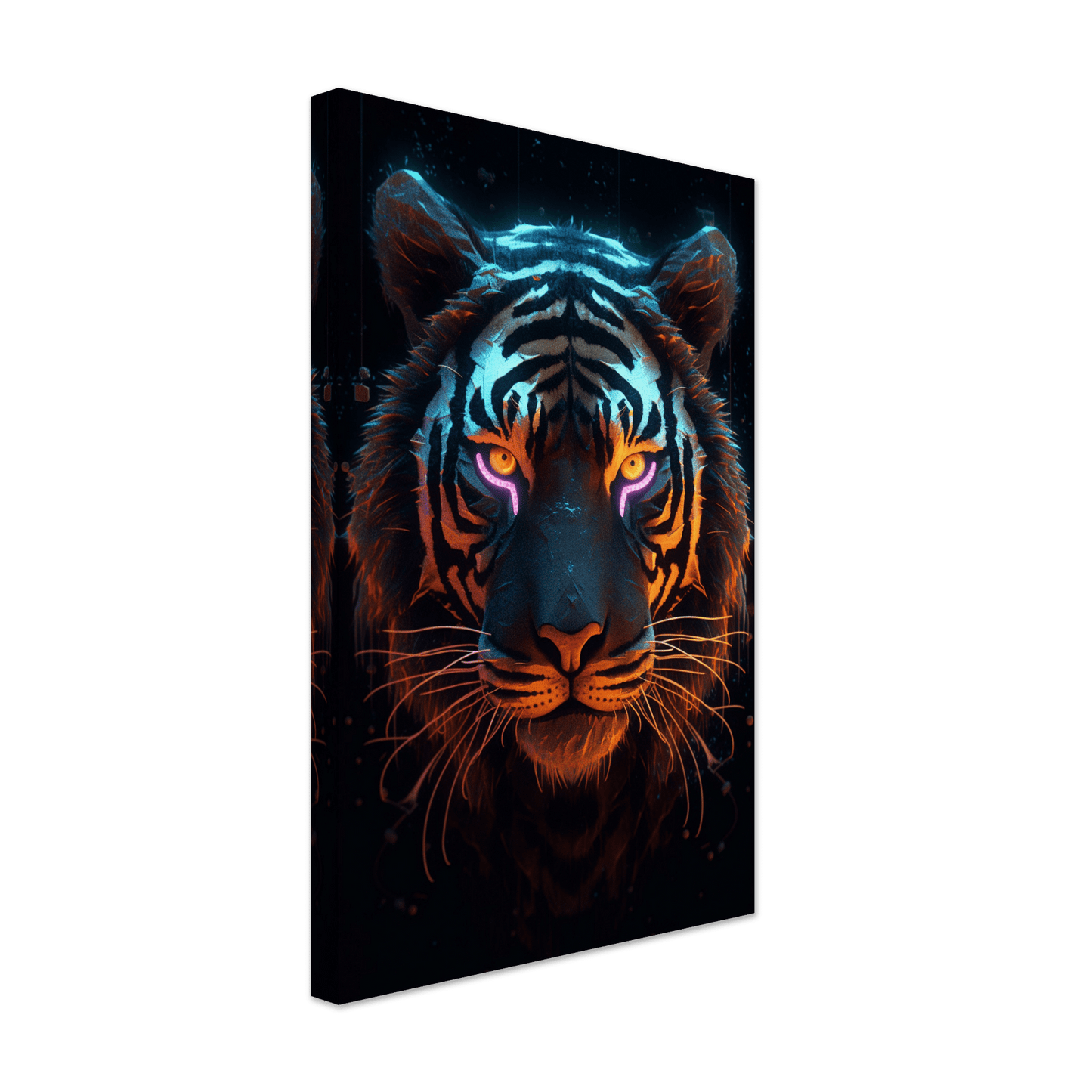 Neon Lion Canvas Canvas Prints in Accrington Number Plates Accrington IntelliPix