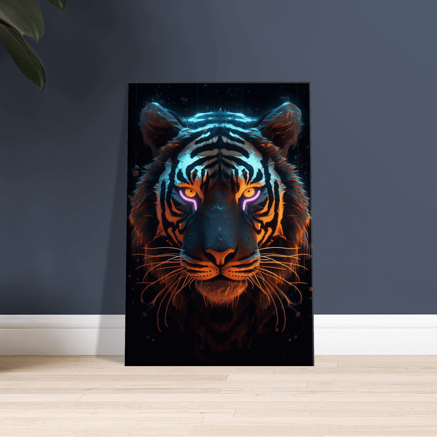 Neon Lion Canvas Canvas Prints in Accrington Number Plates Accrington IntelliPix