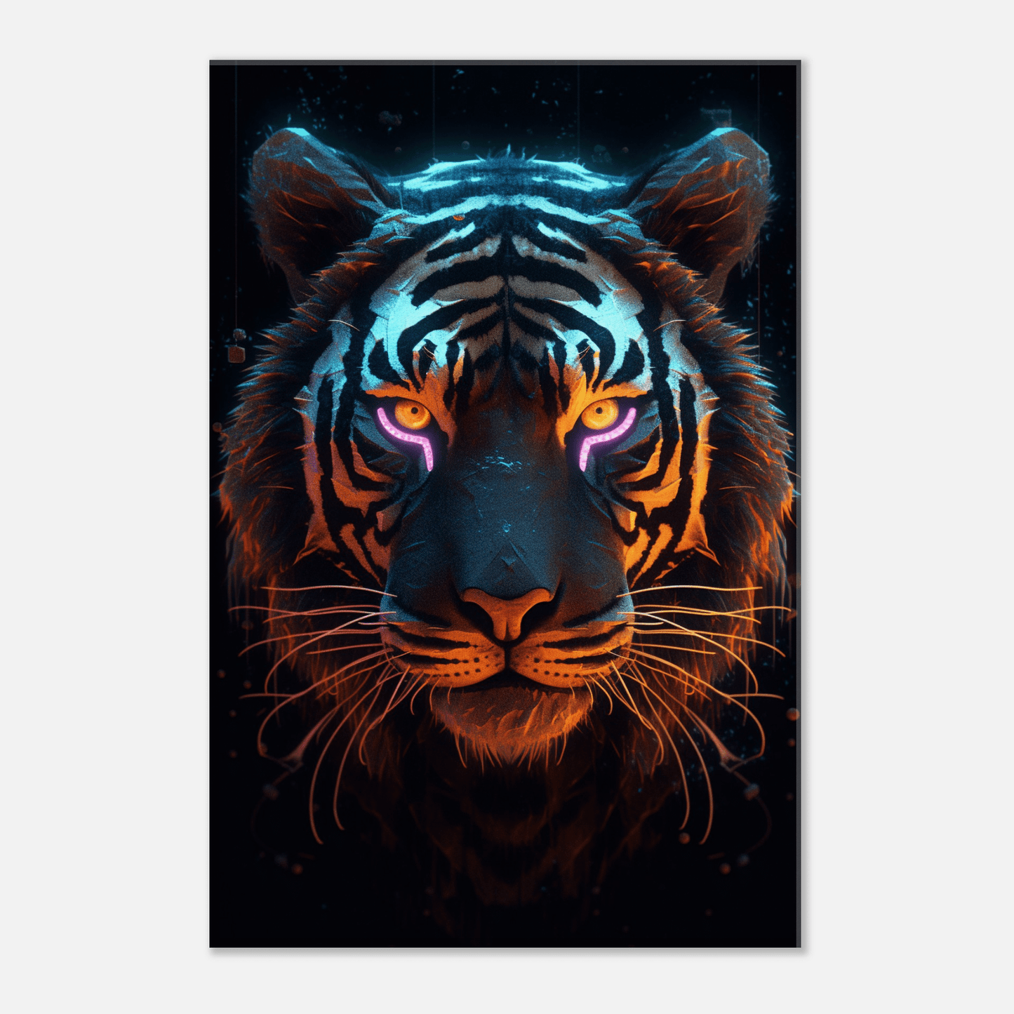 Neon Lion Canvas Canvas Prints in Accrington Number Plates Accrington IntelliPix