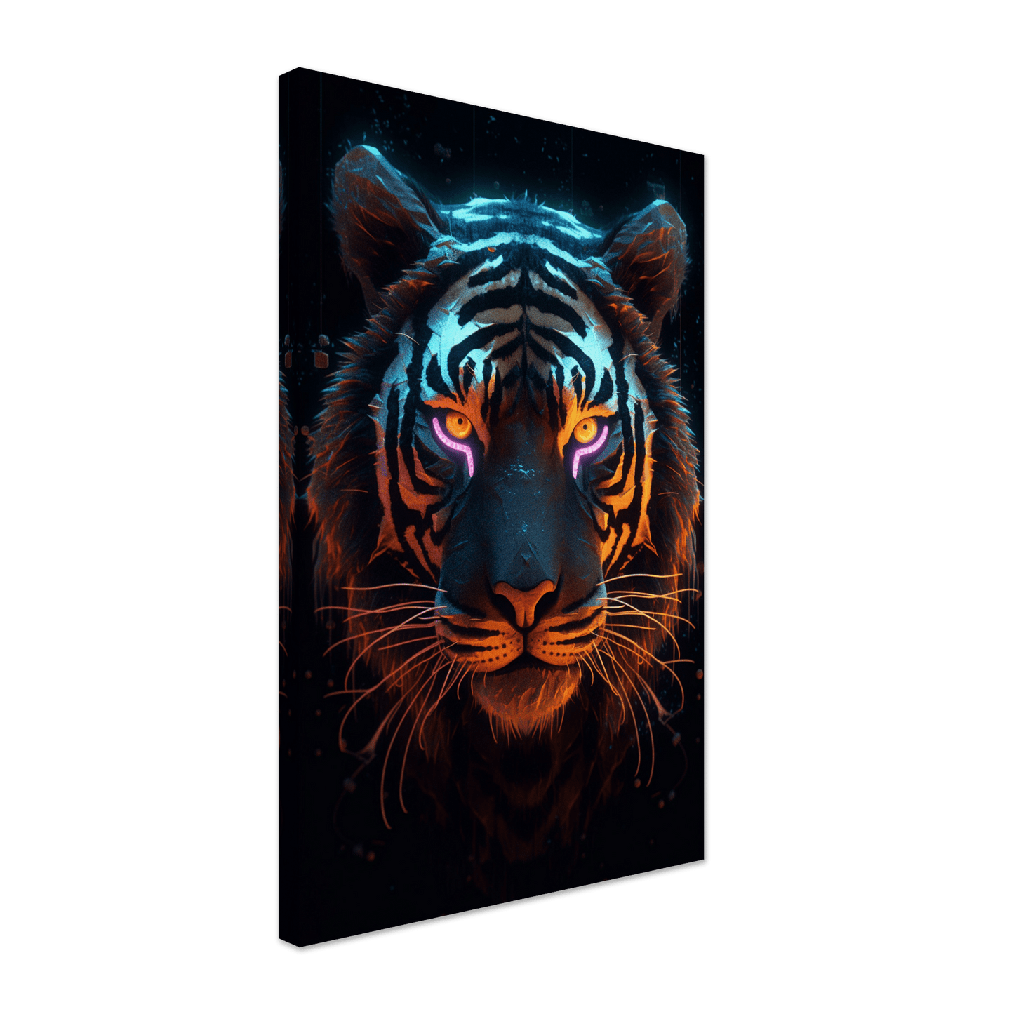 Neon Lion Canvas Canvas Prints in Accrington Number Plates Accrington IntelliPix