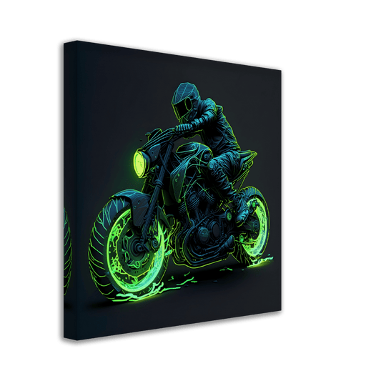 Neon Rider Canvas Canvas Prints in Accrington Number Plates Accrington IntelliPix