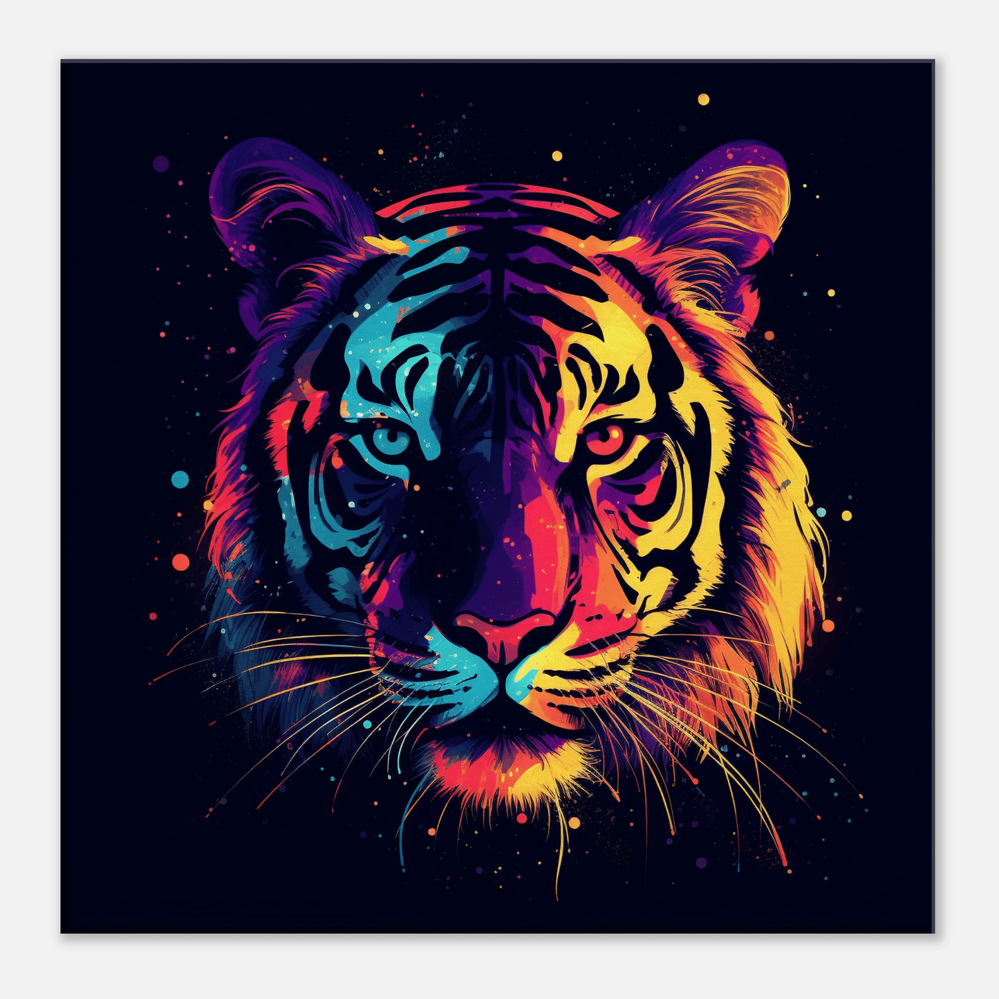 Neon Tiger Canvas Canvas Prints in Accrington Number Plates Accrington IntelliPix