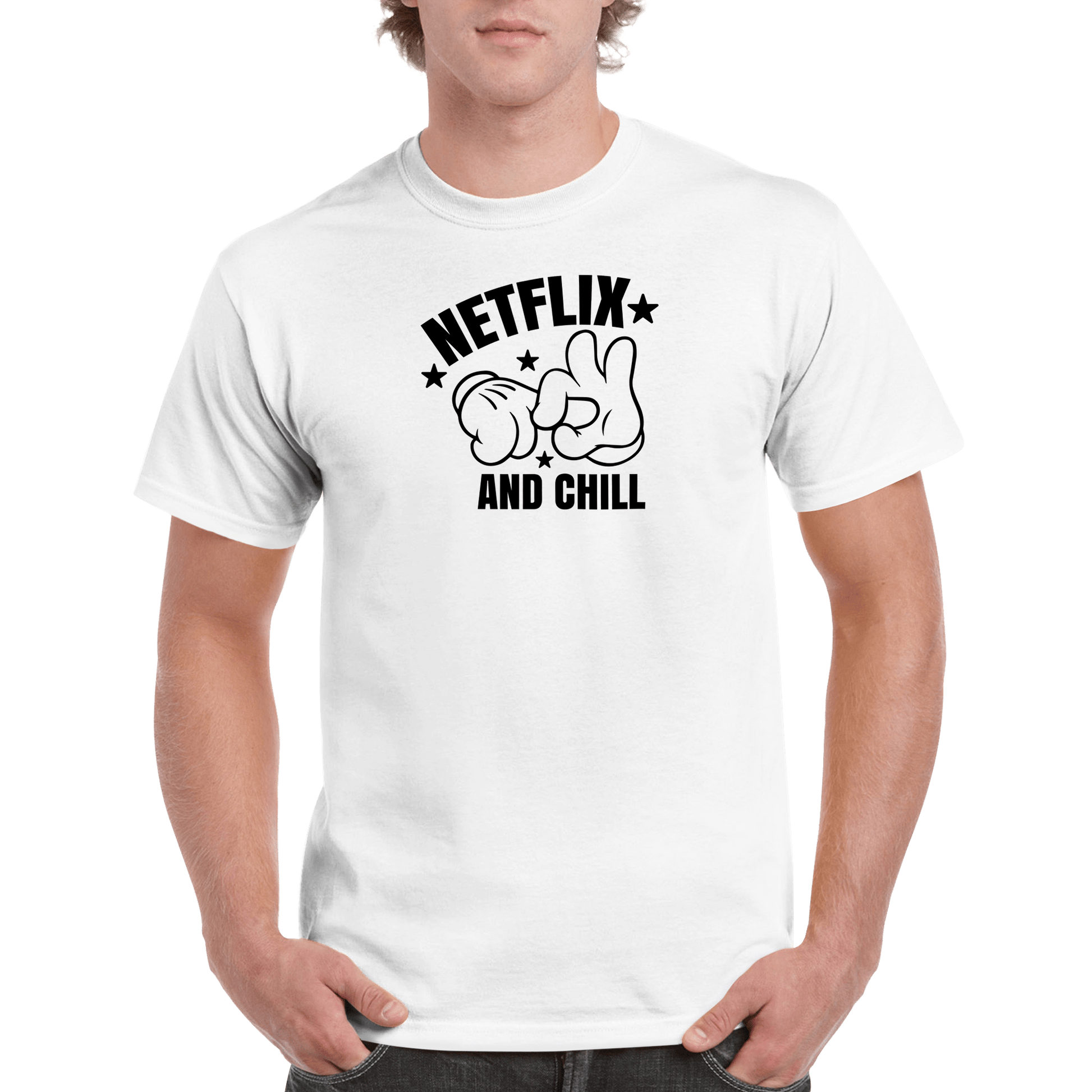 Netflix and Chill T-Shirt Canvas Prints in Accrington Number Plates Accrington IntelliPix