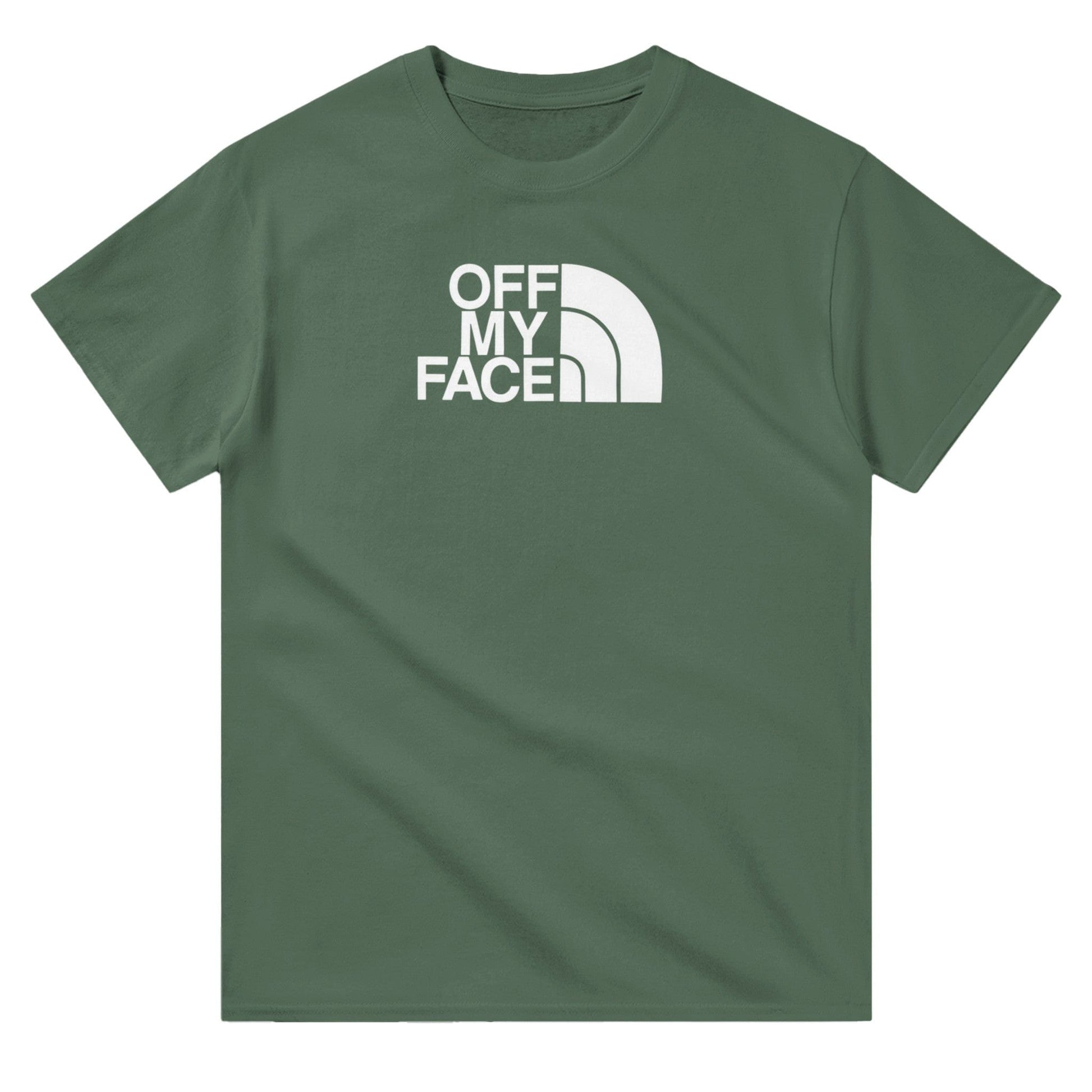 Off My Face Centered T-Shirt Canvas Prints in Accrington Number Plates Accrington IntelliPix