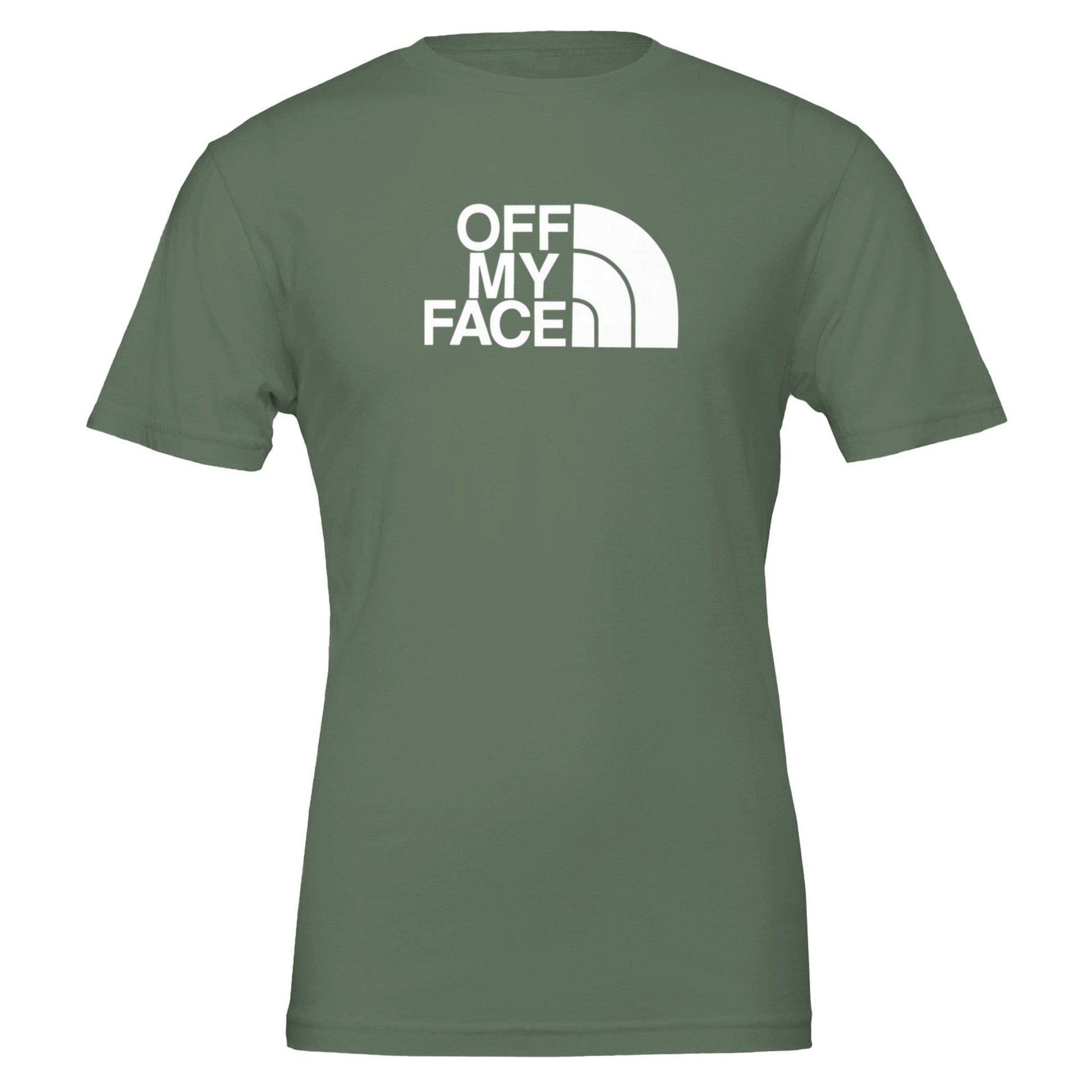 Off My Face Centered T-Shirt Canvas Prints in Accrington Number Plates Accrington IntelliPix