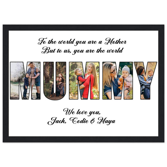 Personalised Mummy Photo Collage Print Canvas Prints in Accrington Number Plates Accrington IntelliPix
