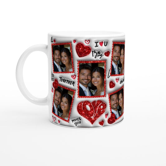 Personalised Valentines 11oz Ceramic Mug Canvas Prints in Accrington Number Plates Accrington IntelliPix