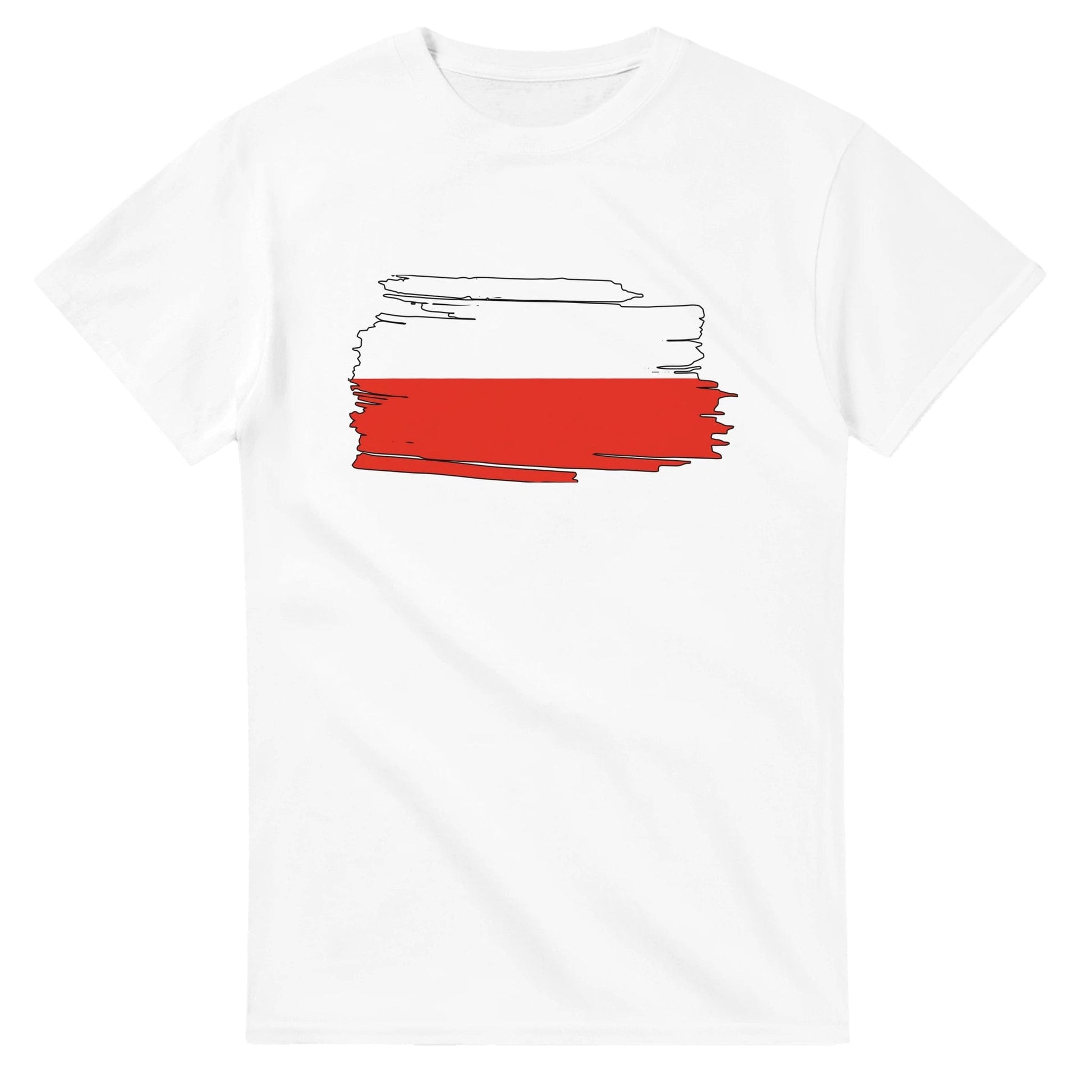 Poland Brush Stroke Flag T-Shirt Canvas Prints in Accrington Number Plates Accrington IntelliPix