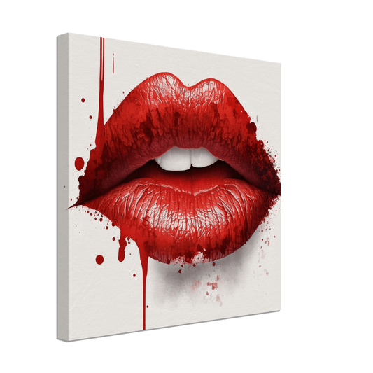 Red Lips Canvas Canvas Prints in Accrington Number Plates Accrington IntelliPix