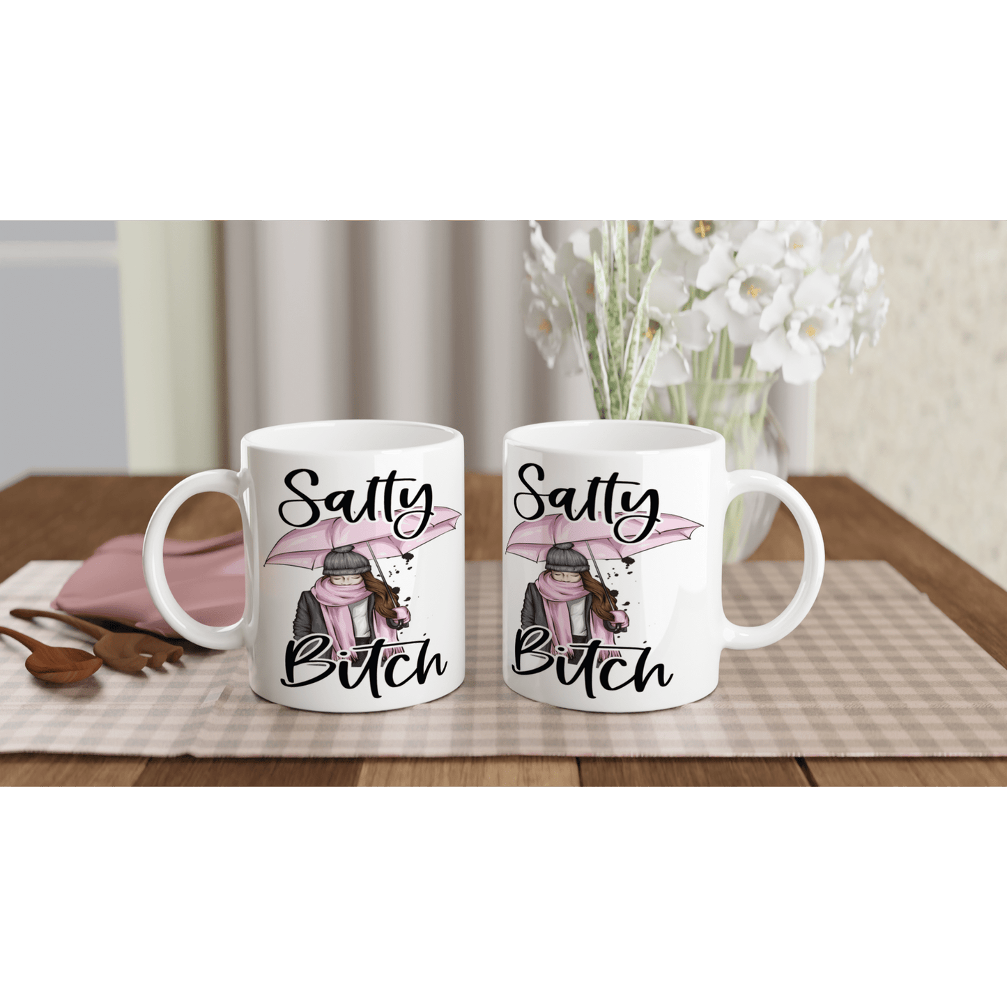 Salty B*tch 11oz Mug Canvas Prints in Accrington Number Plates Accrington IntelliPix