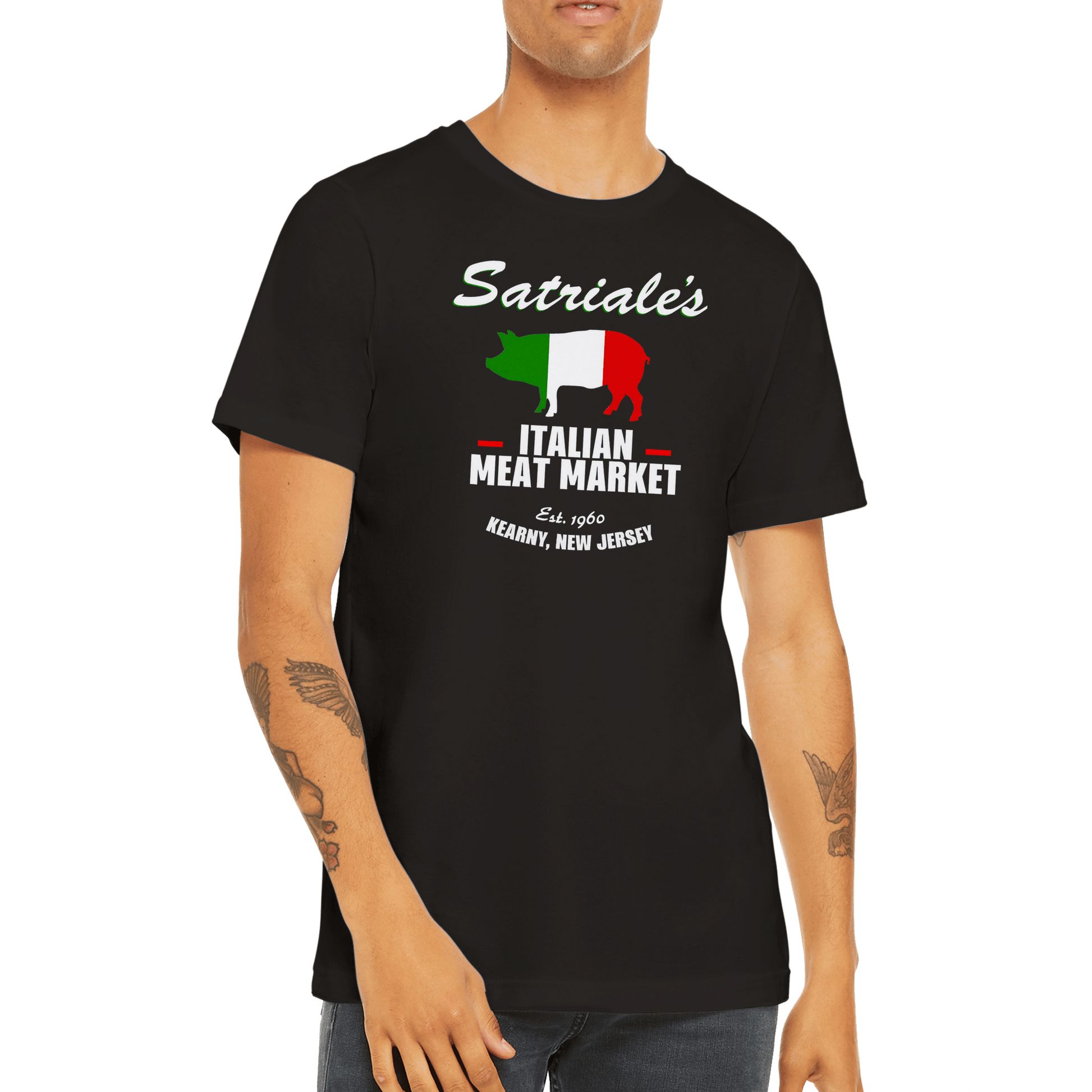 Satriale's Italian Meat Market T-Shirt Canvas Prints in Accrington Number Plates Accrington IntelliPix